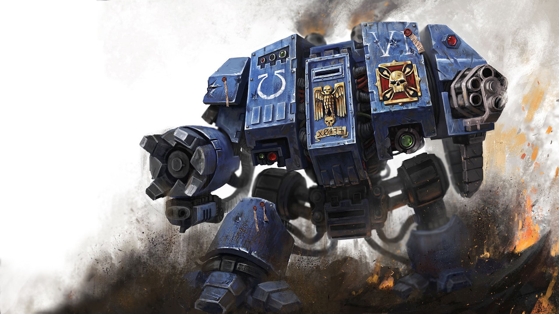 000, Warhammer 40, mech, 1080P, Ultramarines, Dreadnought, HD Wallpaper