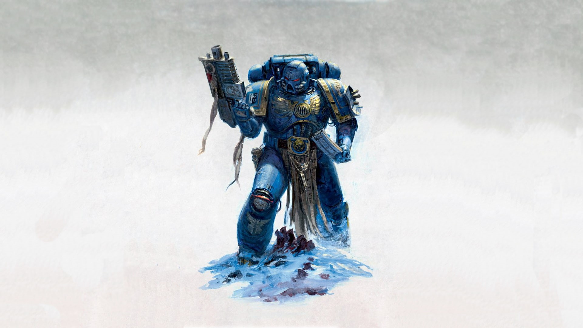 Warhammer 40, Ultramarines, 1080P, digital art, 1920x1080 px, HD Wallpaper