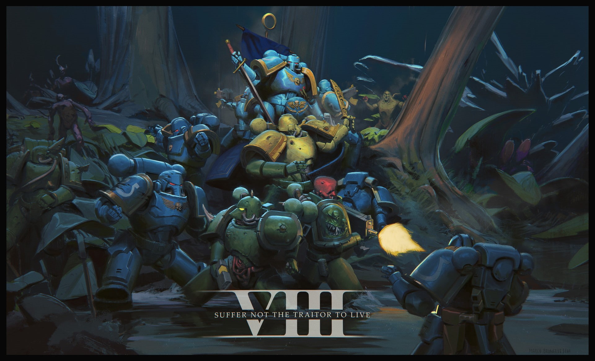 1080P, 1920x1166 px, Warhammer 40, Ultramarines, HD Wallpaper