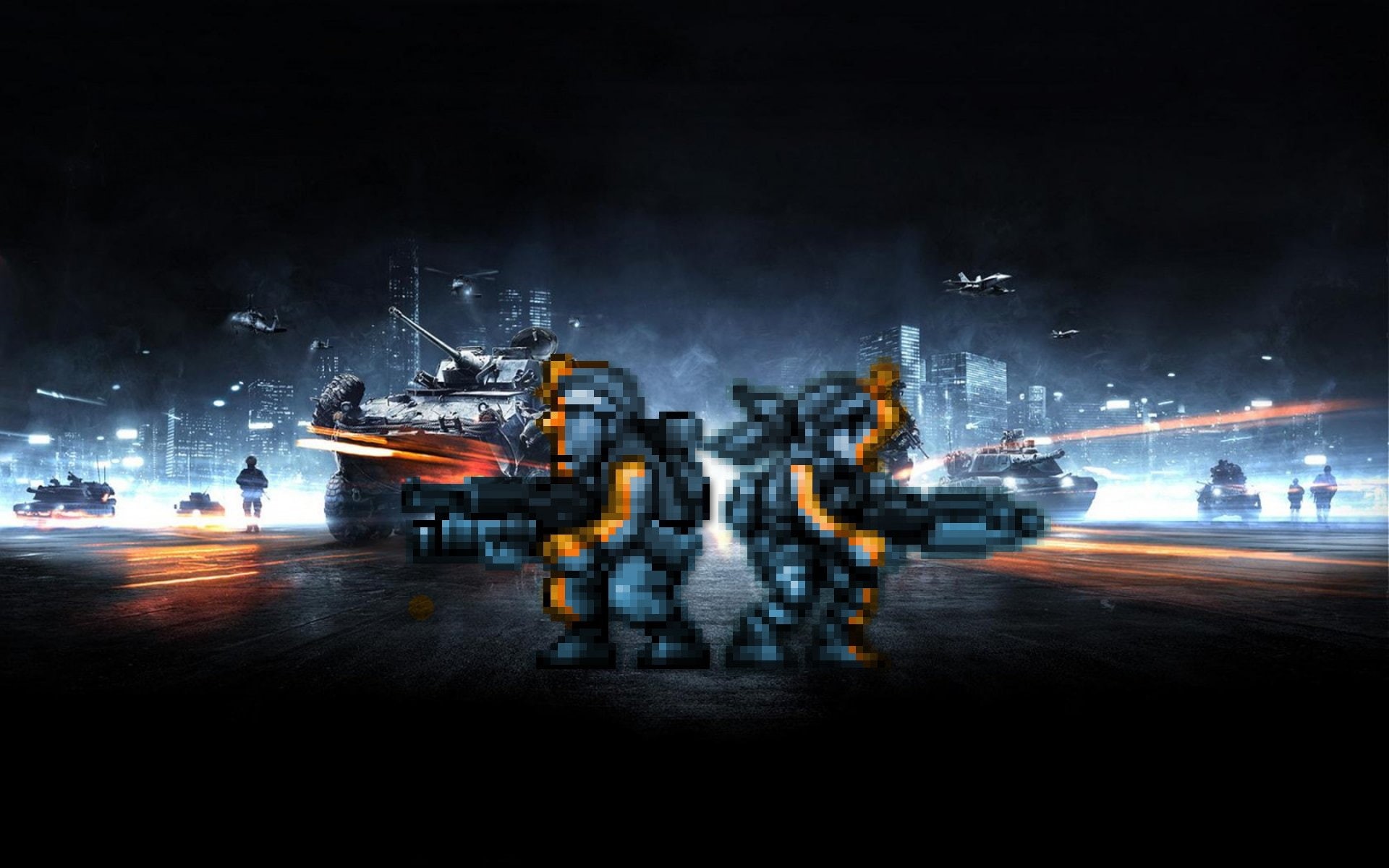 Battlefield, Mashup, Crossover, Metal Slug, 1080P, Video Game, HD Wallpaper