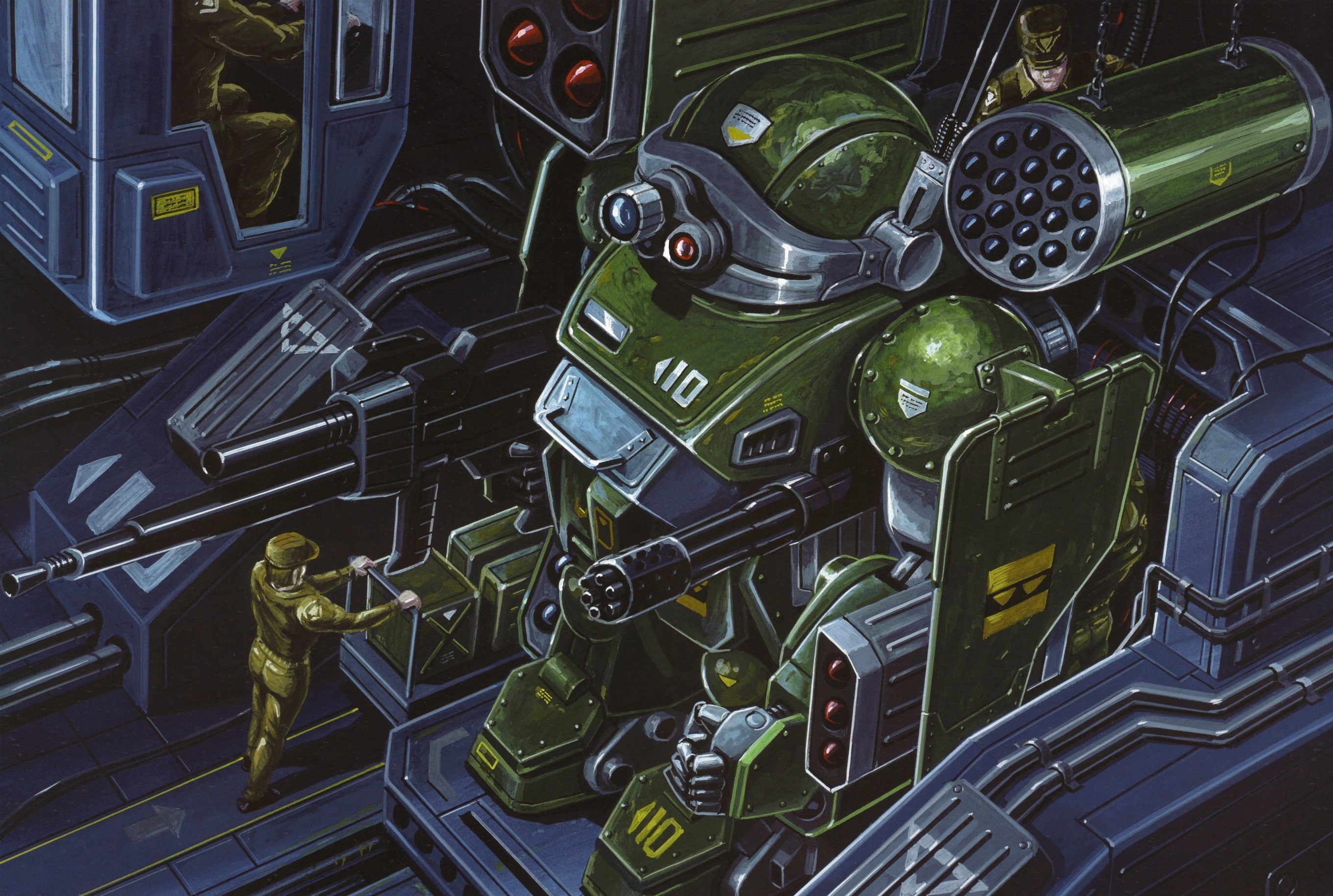 robot, 2K, science fiction, artwork, Metal Slug, HD Wallpaper