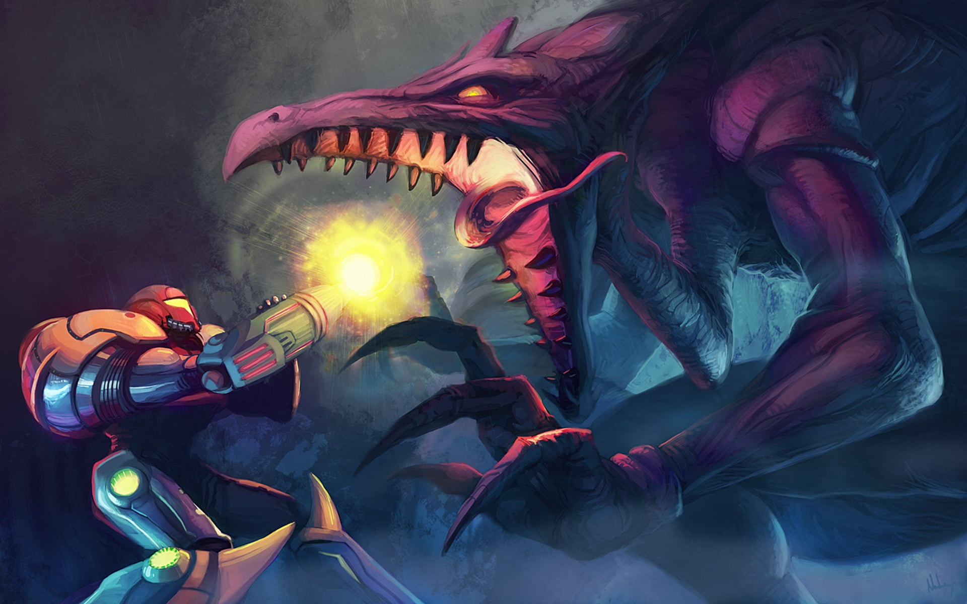 Samus Aran, Metroid, 1080P, Ridley (Metroid), HD Wallpaper