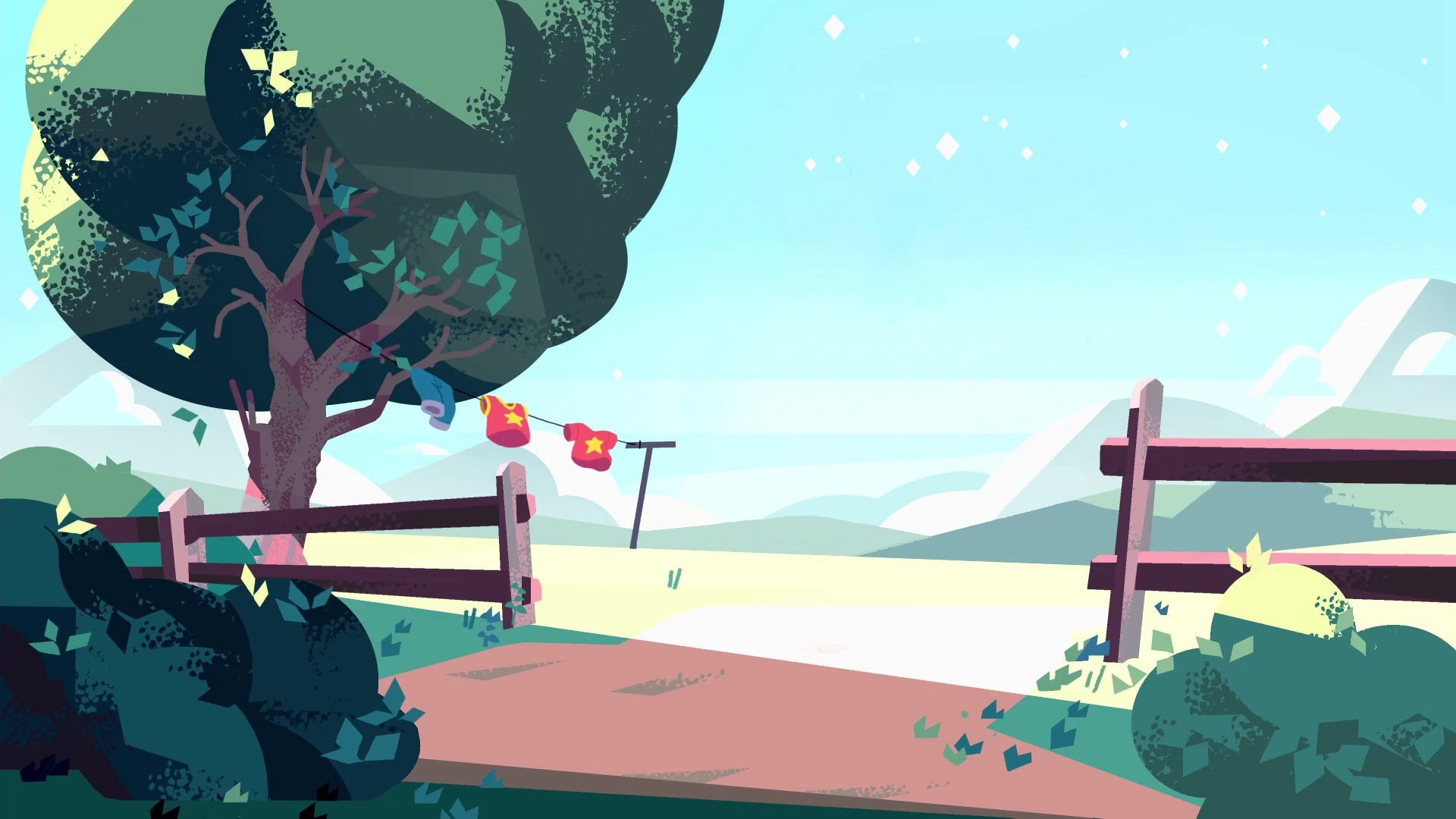 no people, illuminated, steven universe, 1080P, nature, tree, decoration, day, water, hanging, built structure, sunlight, low angle view, outdoors, building exterior, HD Wallpaper