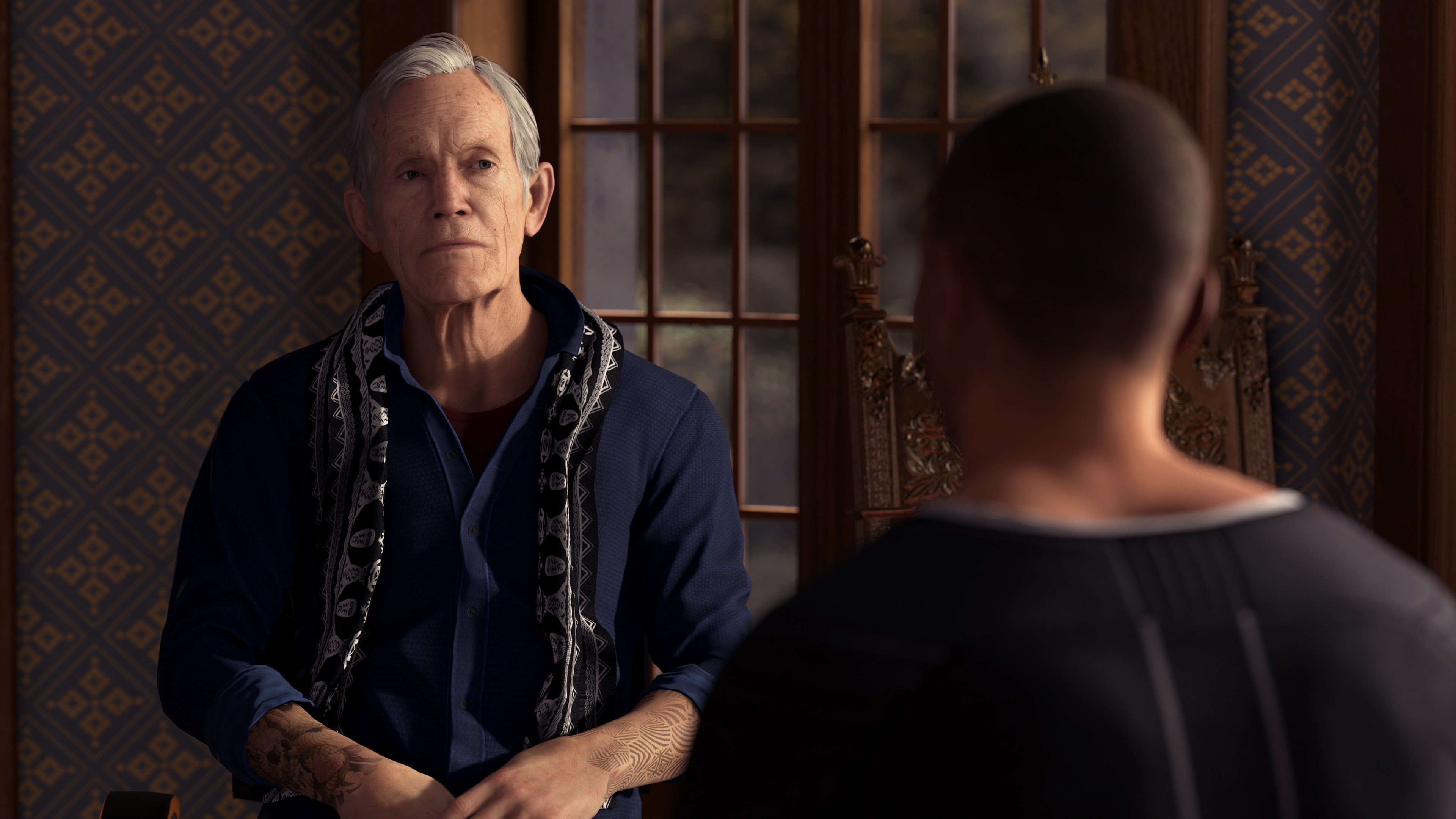 clothing, 4K, PlayStation 4, males, standing, mature men, leisure activity, senior adult, Detroit: Become Human, people, two people, women, senior men, HD Wallpaper