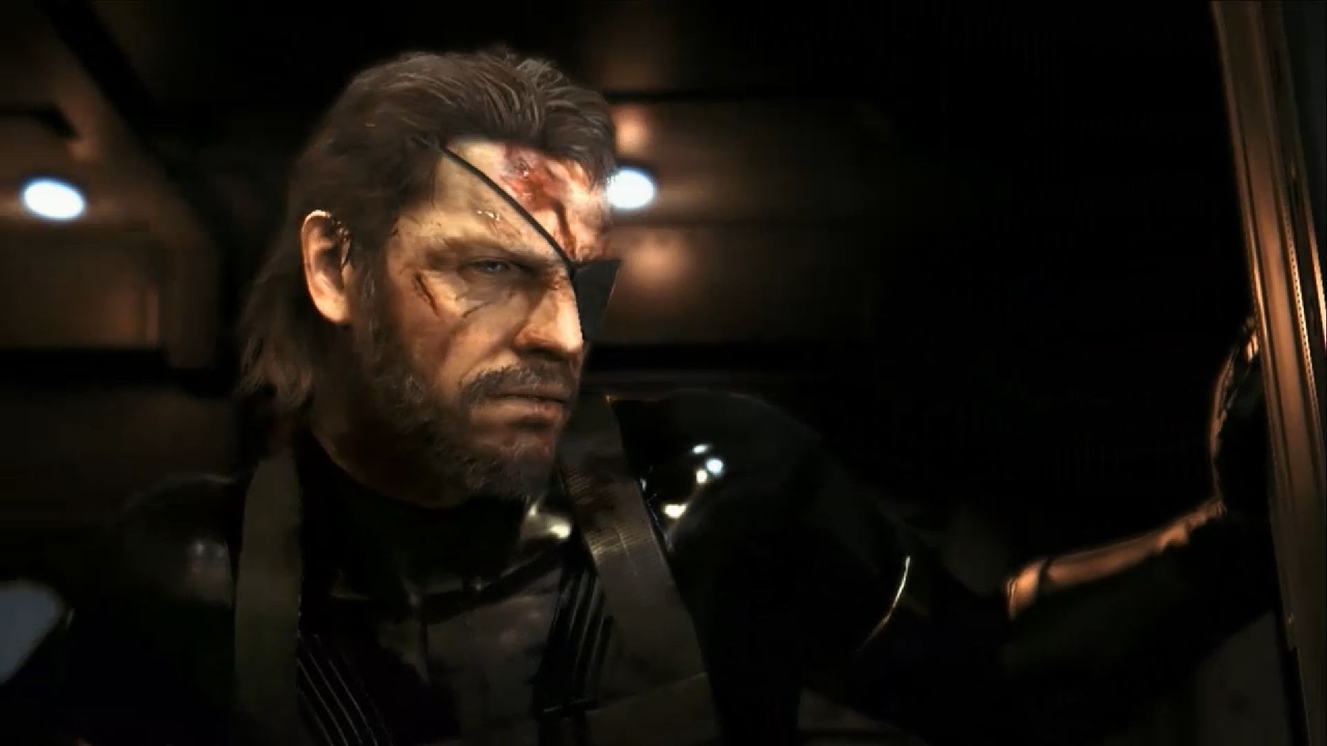video games, men, contemplation, indoors, business person, beard, illuminated, mid adult, night, looking, headshot, 1080P, males, suit, Metal Gear Solid V: Ground Zeroes, HD Wallpaper