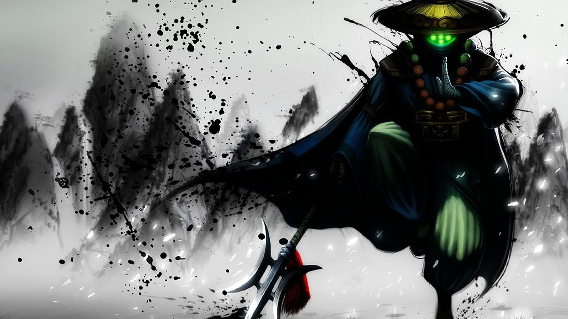 blue, green, Jax (League Of Legends), League Of Legends, Video Game, dressed, character, 1080P, HD Wallpaper