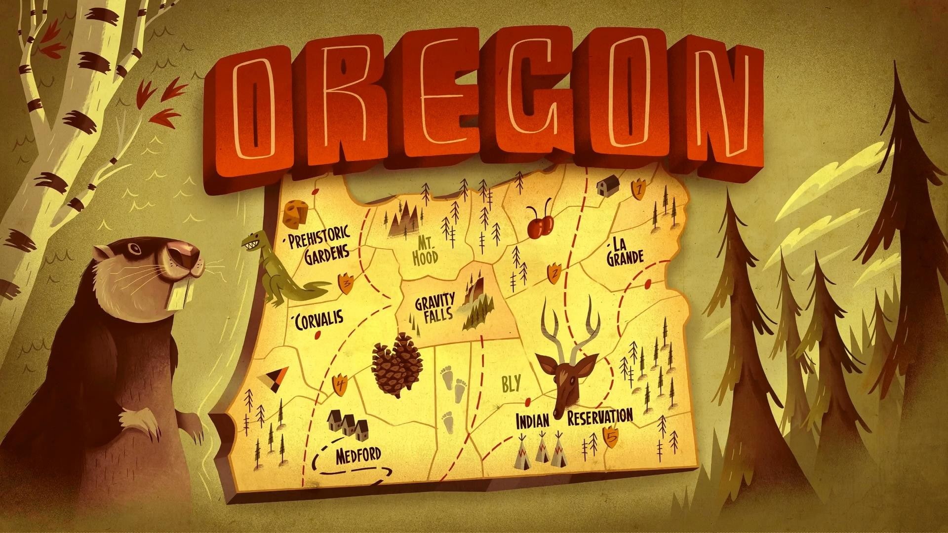 Gravity Falls, 1080P, HD Wallpaper