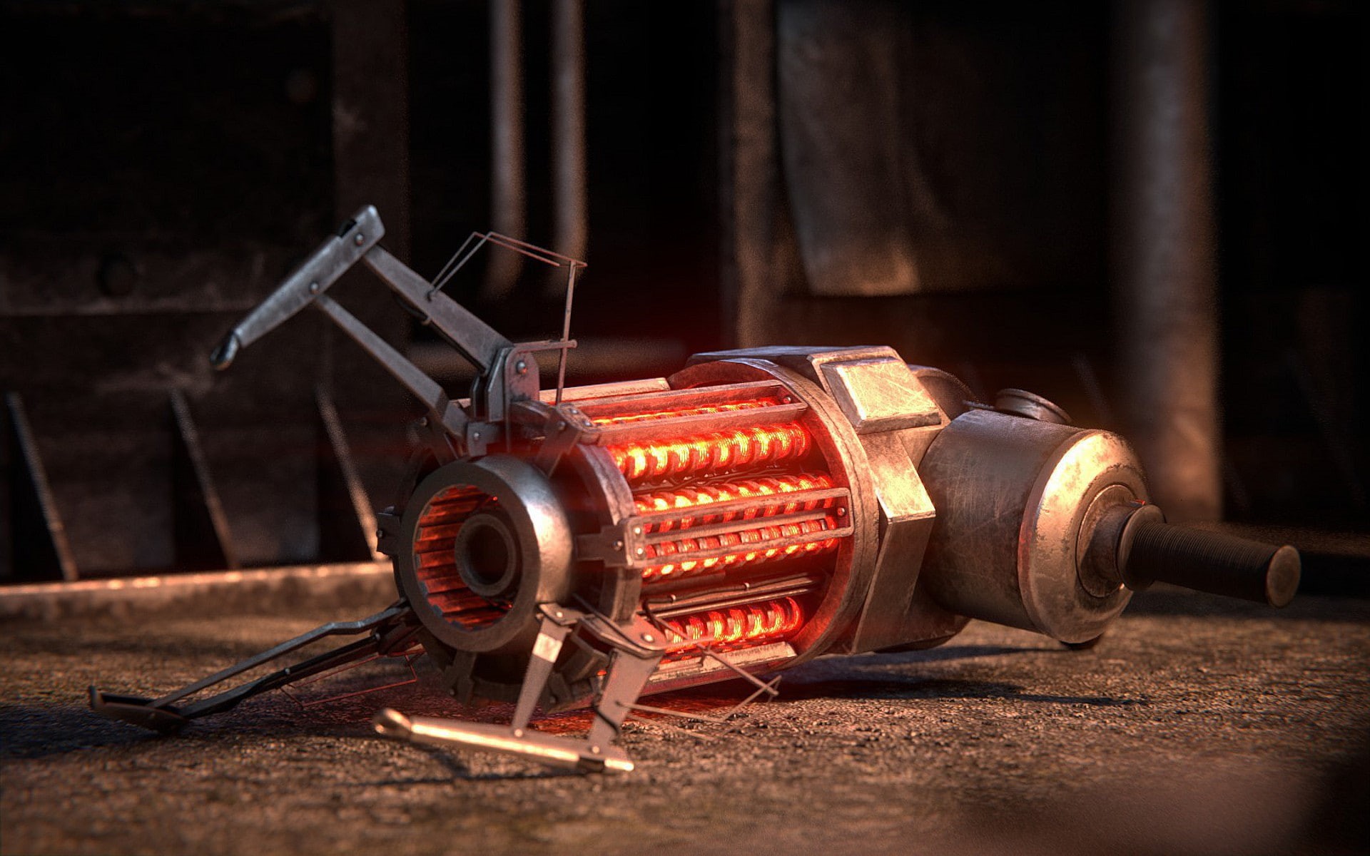gun, gravity, half life, 1080P, video, games, artwork, HD Wallpaper