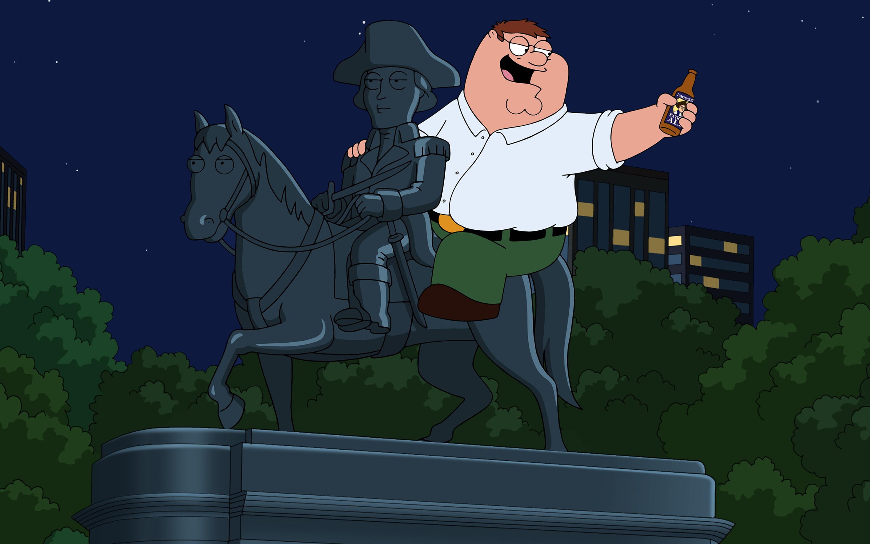 Peter Griffin, beer, drunk, 2K, Family Guy, HD Wallpaper