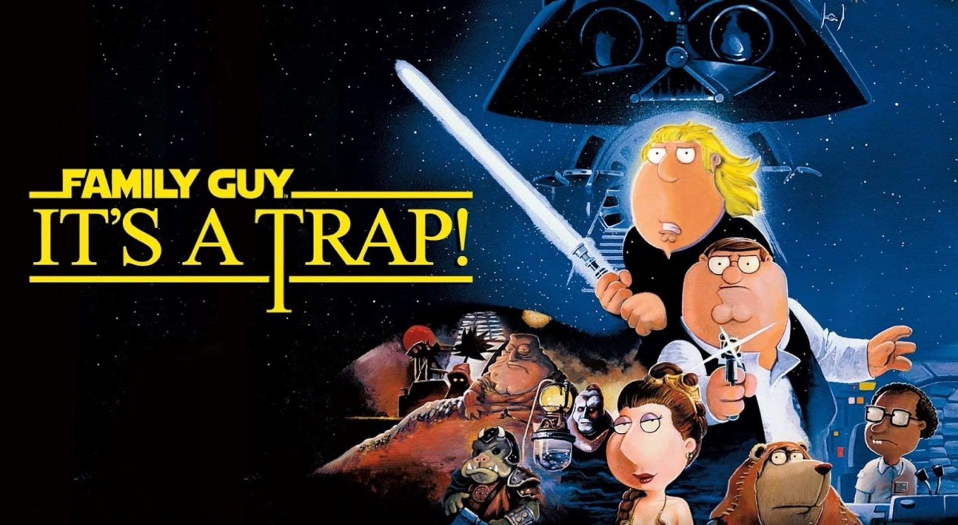 Cartoons, group of people, trap, event, family guy, women, men, leisure activity, male likeness, people, text, guy, star wars, human representation, communication, HD Wallpaper