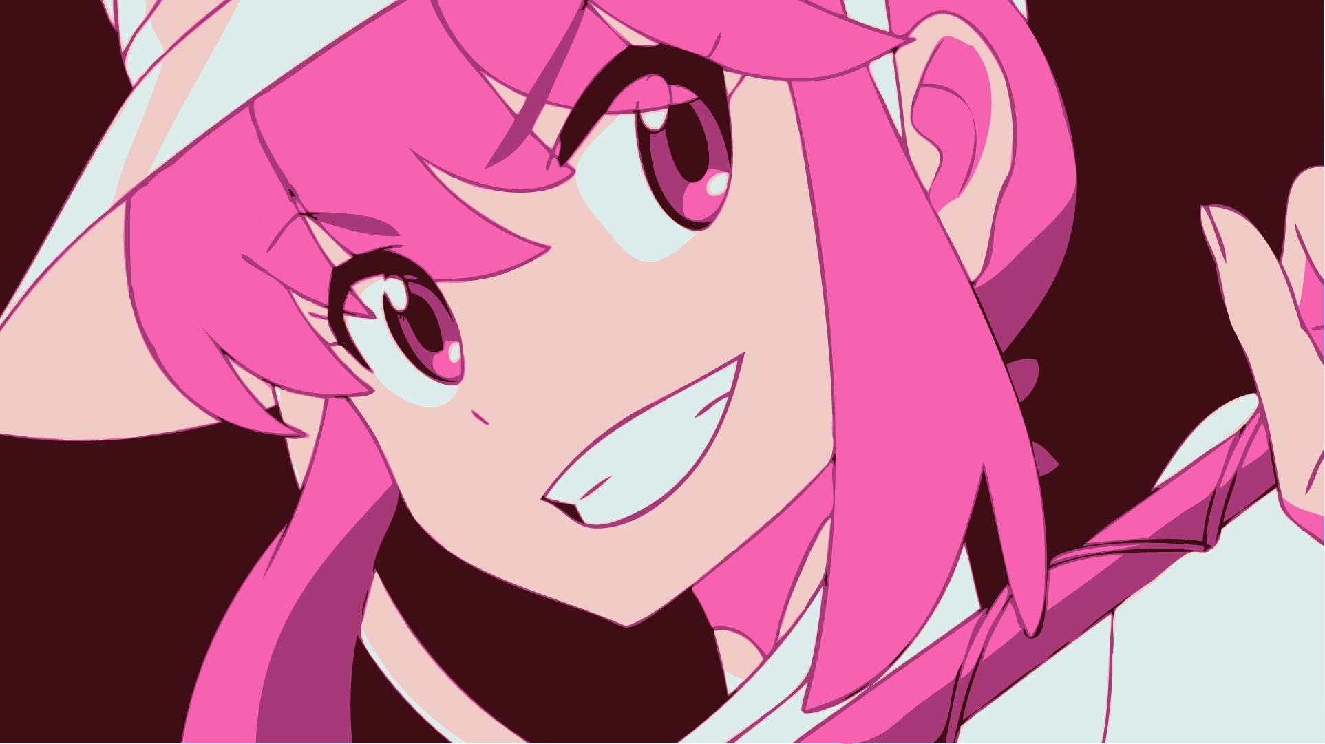 creativity, purple, Kill la Kill, human representation, indoors, 1080P, wall - building feature, art and craft, communication, close-up, no people, pink color, HD Wallpaper