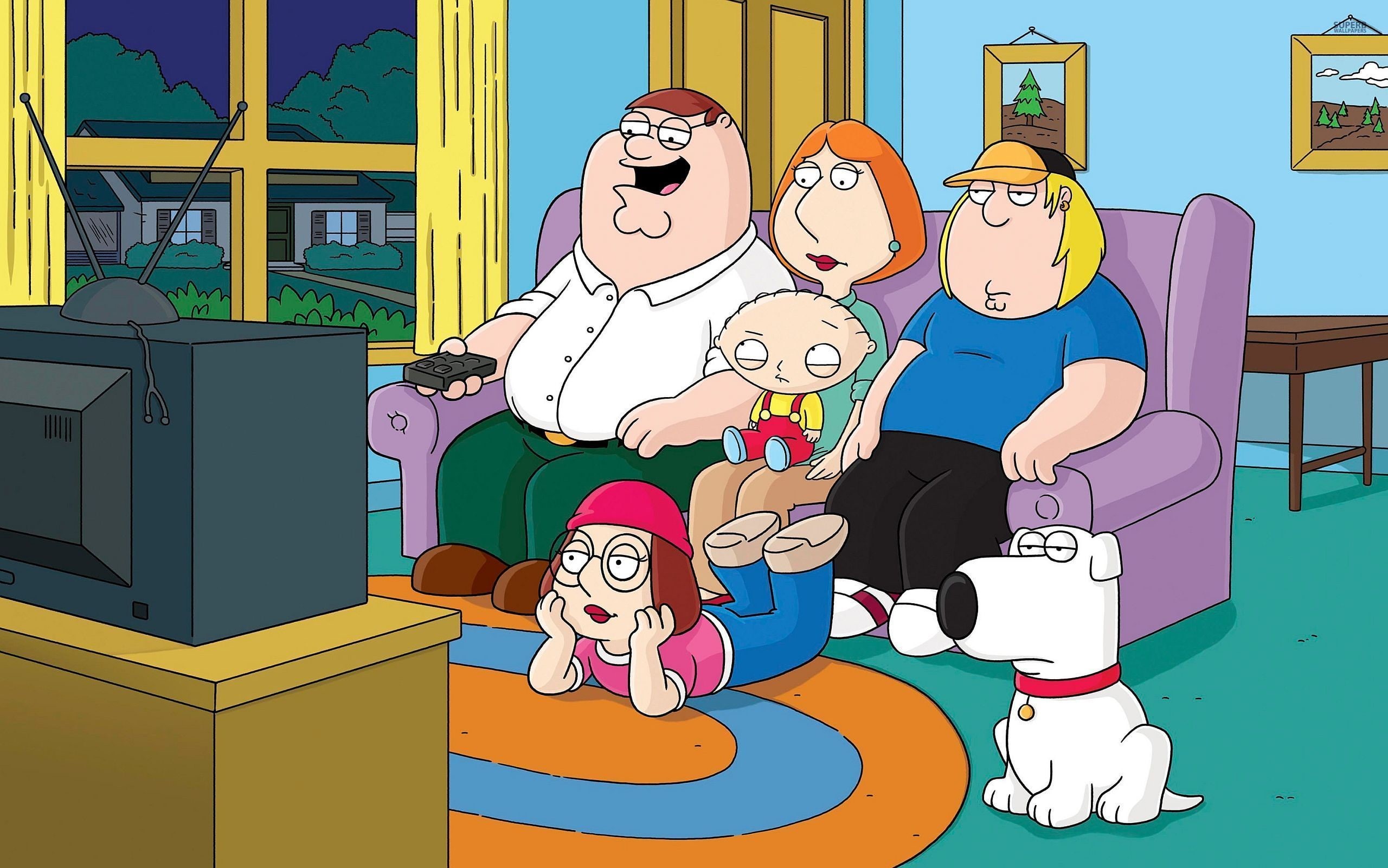 2K, griffin, lois, family, peter, guy, HD Wallpaper