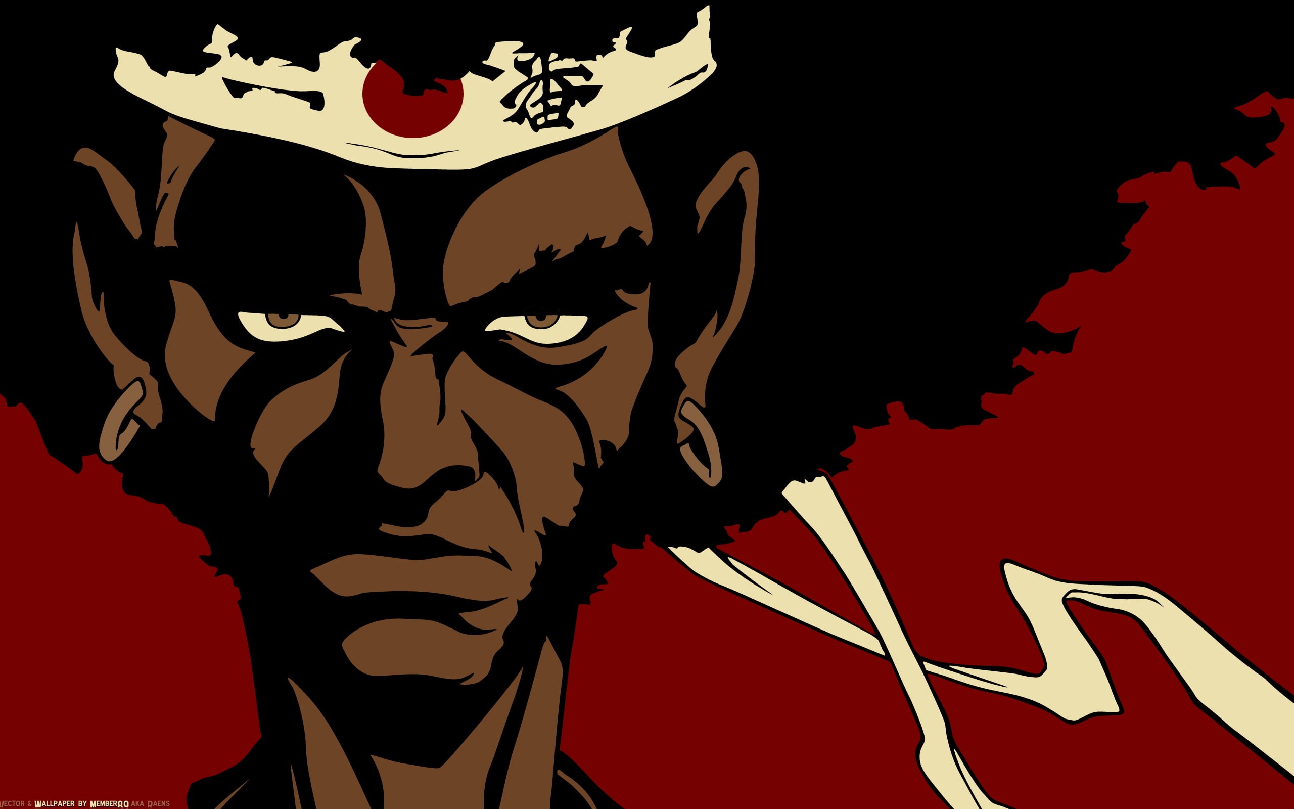 2K, samurai, afro, anime, game, HD Wallpaper