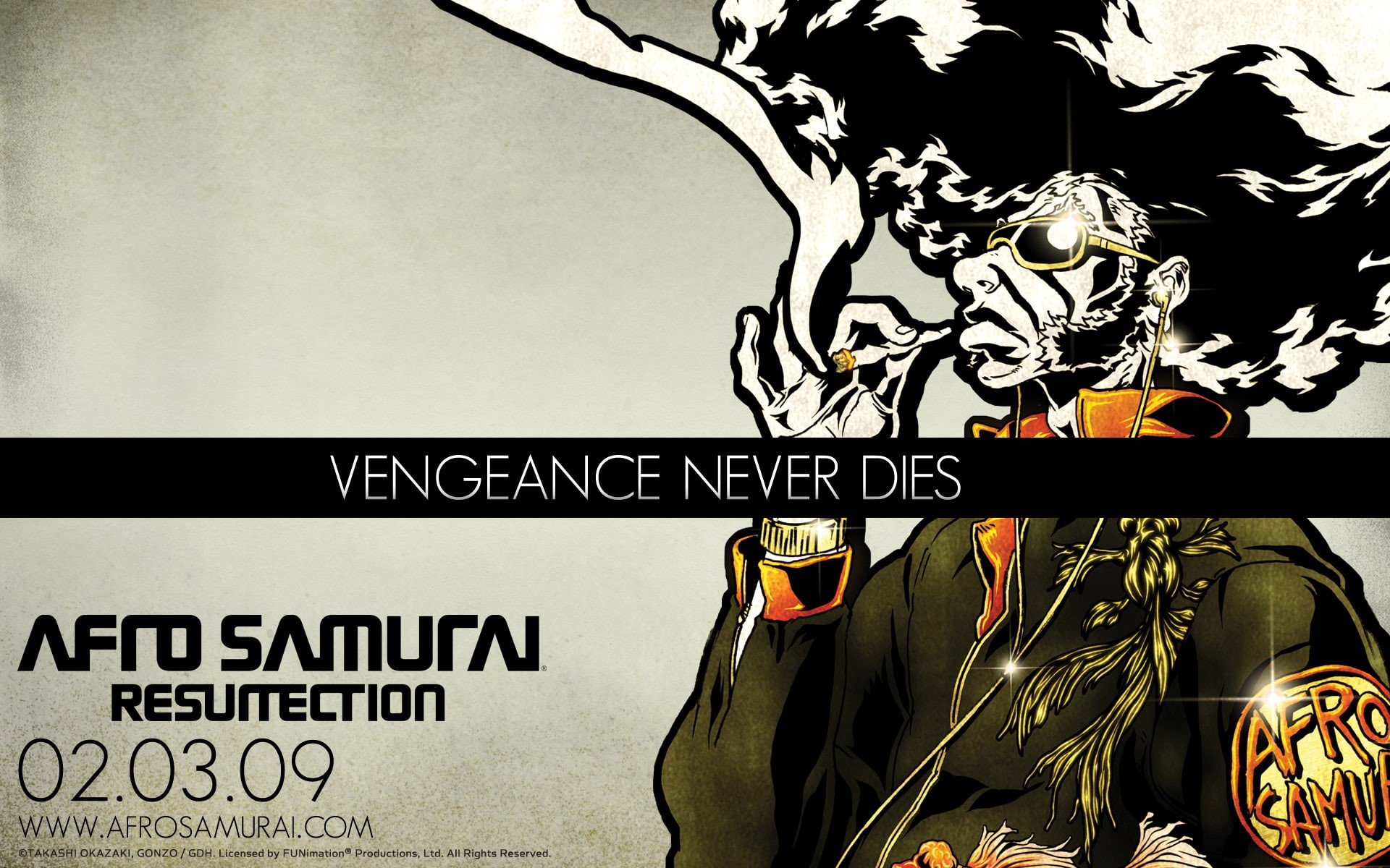 poster, anime, posters, game, samurai, afro, 1080P, HD Wallpaper
