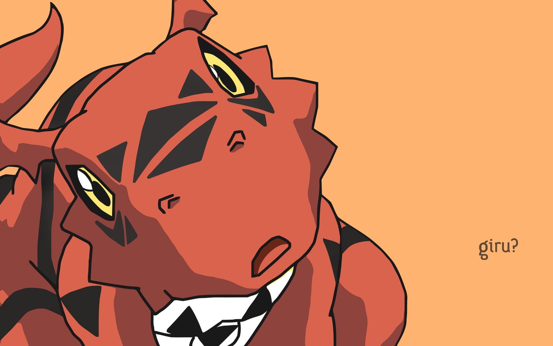 finger, hand, gesturing, lifestyles, Digimon, creativity, one person, 1080P, guilmon, human face, cartoon, nature, body part, illustration, colored background, HD Wallpaper