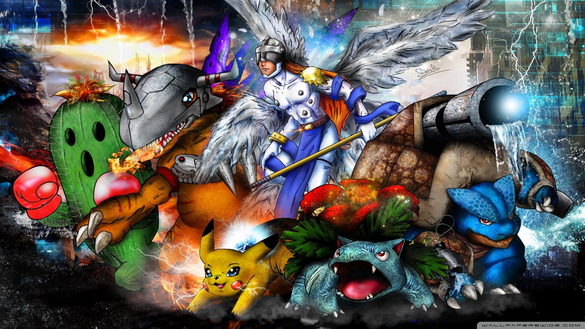 still life, female likeness, multi colored, disguise, christmas ornament, Digimon, 1080P, craft, pokemon, mask, religion, festival, representation, celebration, HD Wallpaper