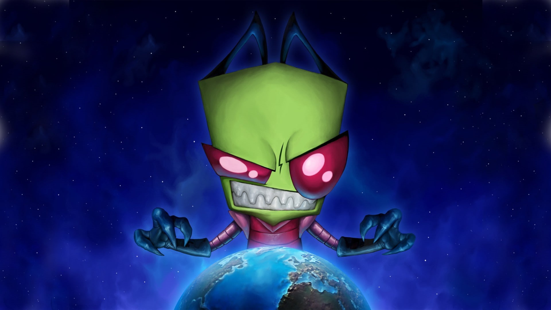 Earth, artwork, TV, 1080P, Zim, cartoon, Invader Zim, HD Wallpaper