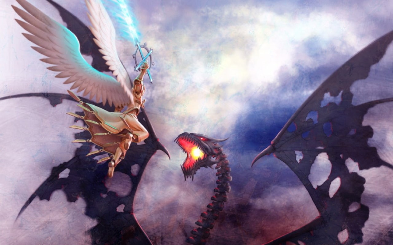 hd, Dragon, fantasy, 720P, slayer, art, sword, abstract, HD Wallpaper