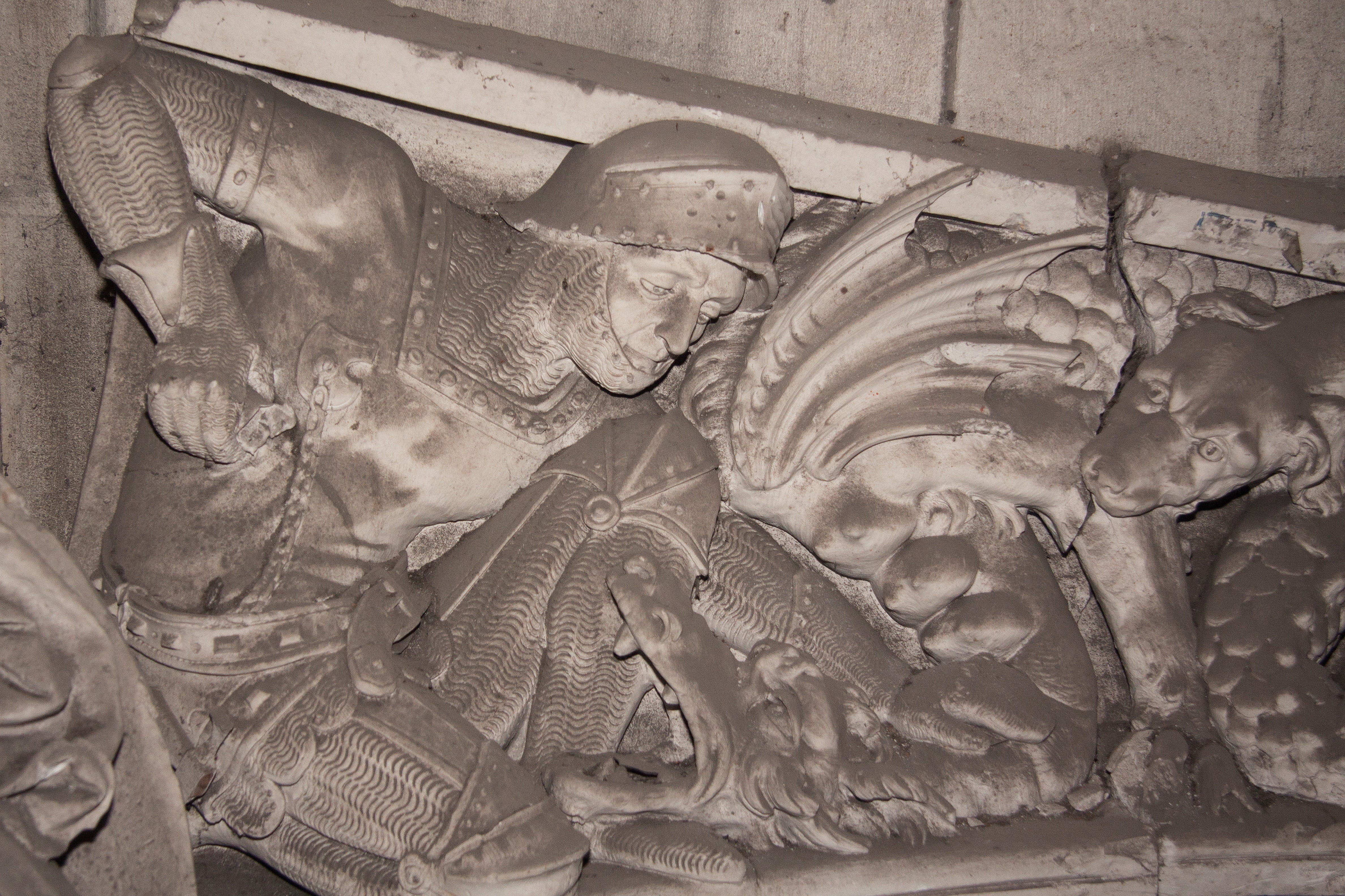art and craft, st georg, sculpture, saint michael, craft, architecture, history, no people, ritterruestung, carving, creativity, dragon slayer, close-up, HD Wallpaper