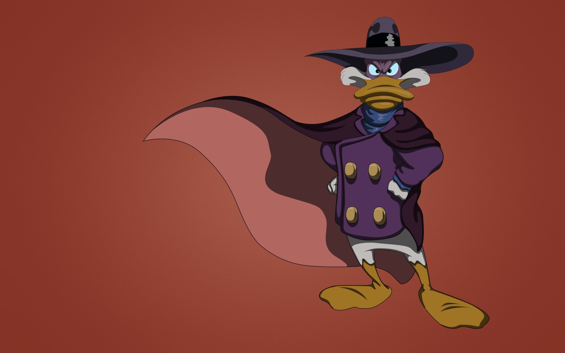 studio shot, black cloak, one person, red background, celebration, duck, cut out, human representation, serious, 1080P, indoors, colored background, creativity, HD Wallpaper