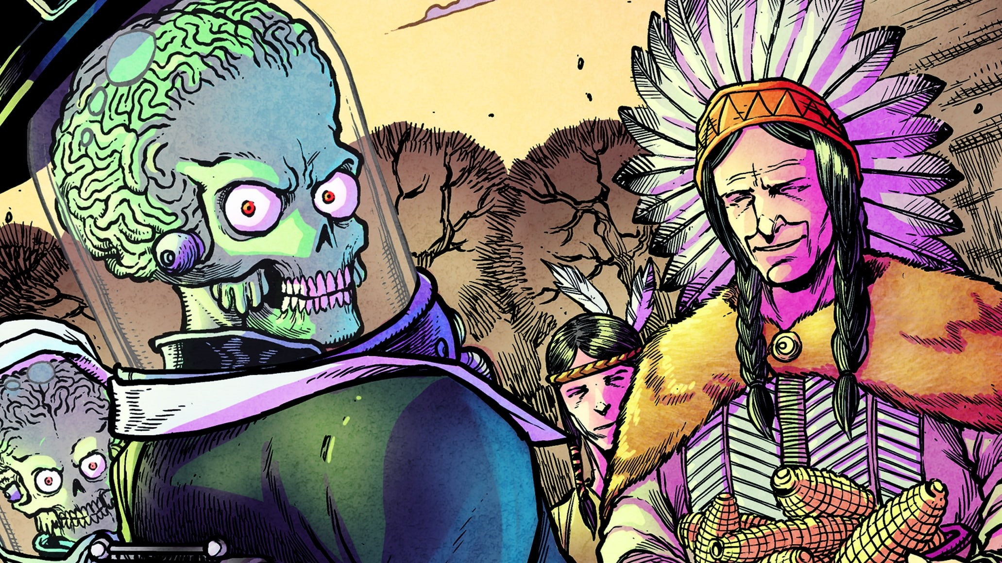 1080P, Mars Attacks The Holidays, Comics, HD Wallpaper