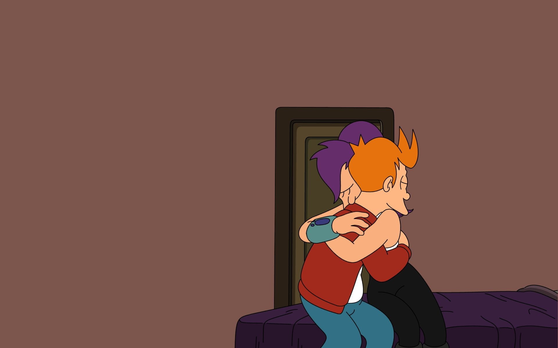 Futurama, 1080P, Fry (Futurama), Philip J. Fry, Leela (Futurama), Turanga Leela, HD Wallpaper