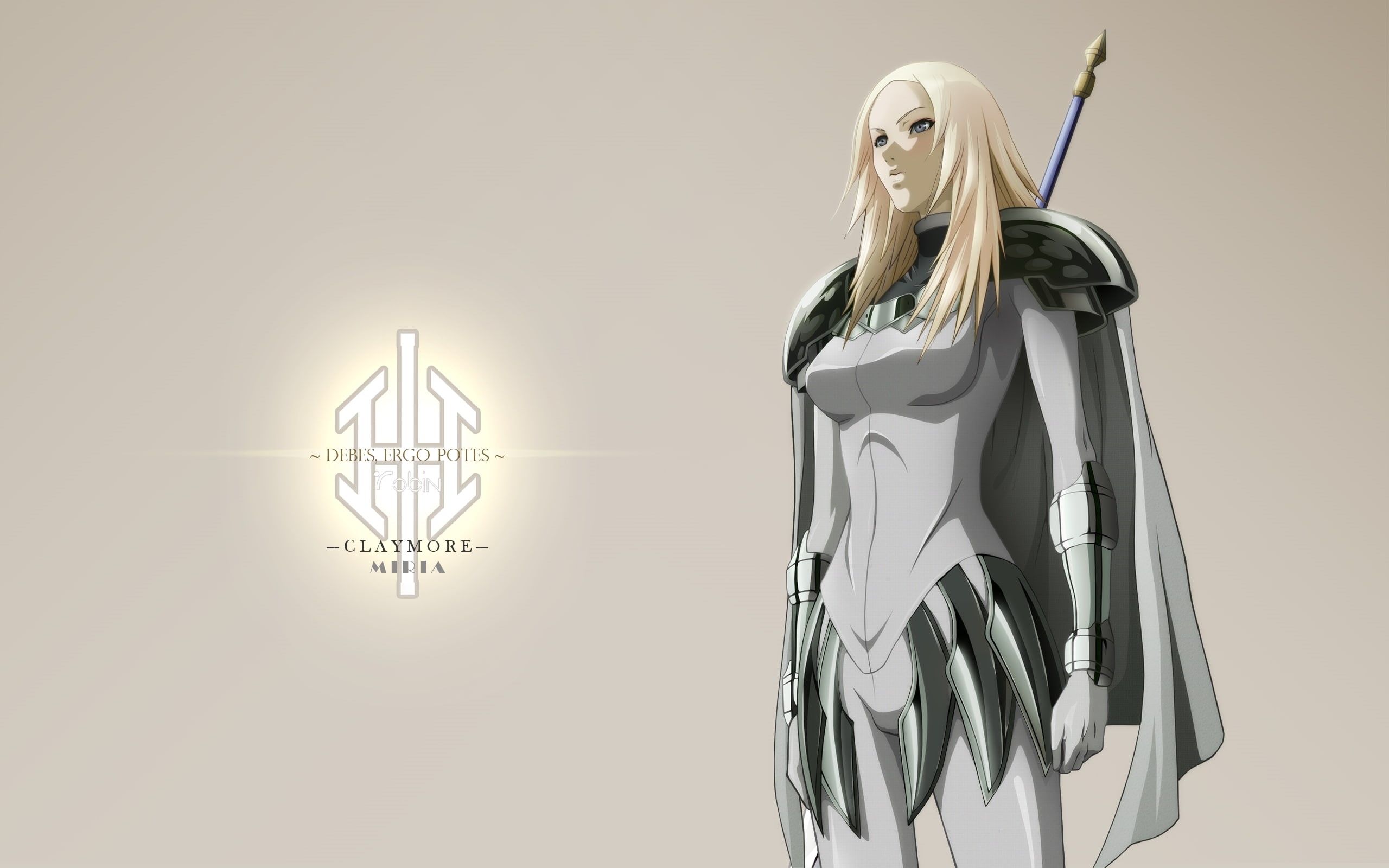 blonde, anime, Claymore (anime), 2K, anime girls, HD Wallpaper