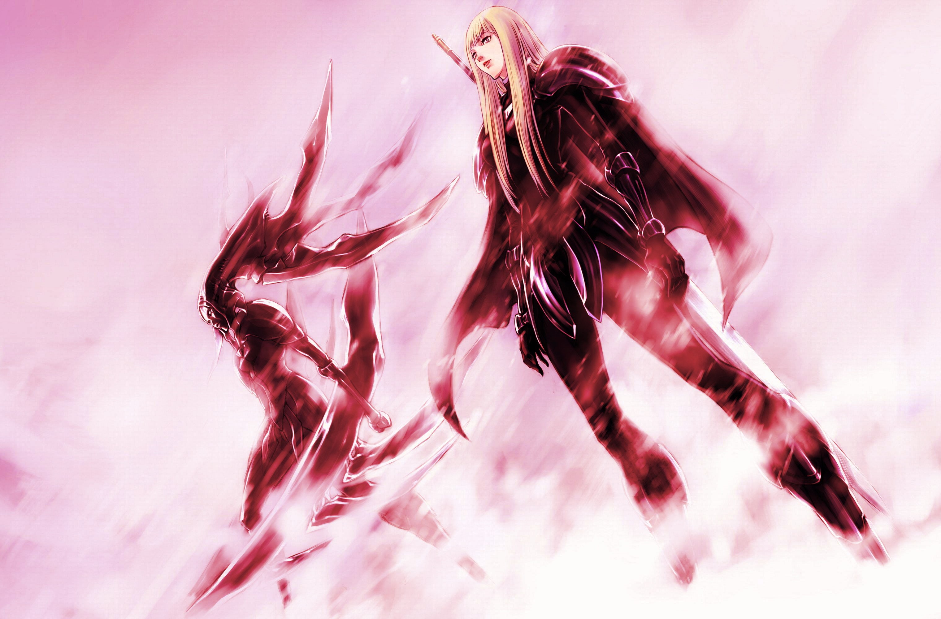 red, 2K, Claymore (anime), HD Wallpaper