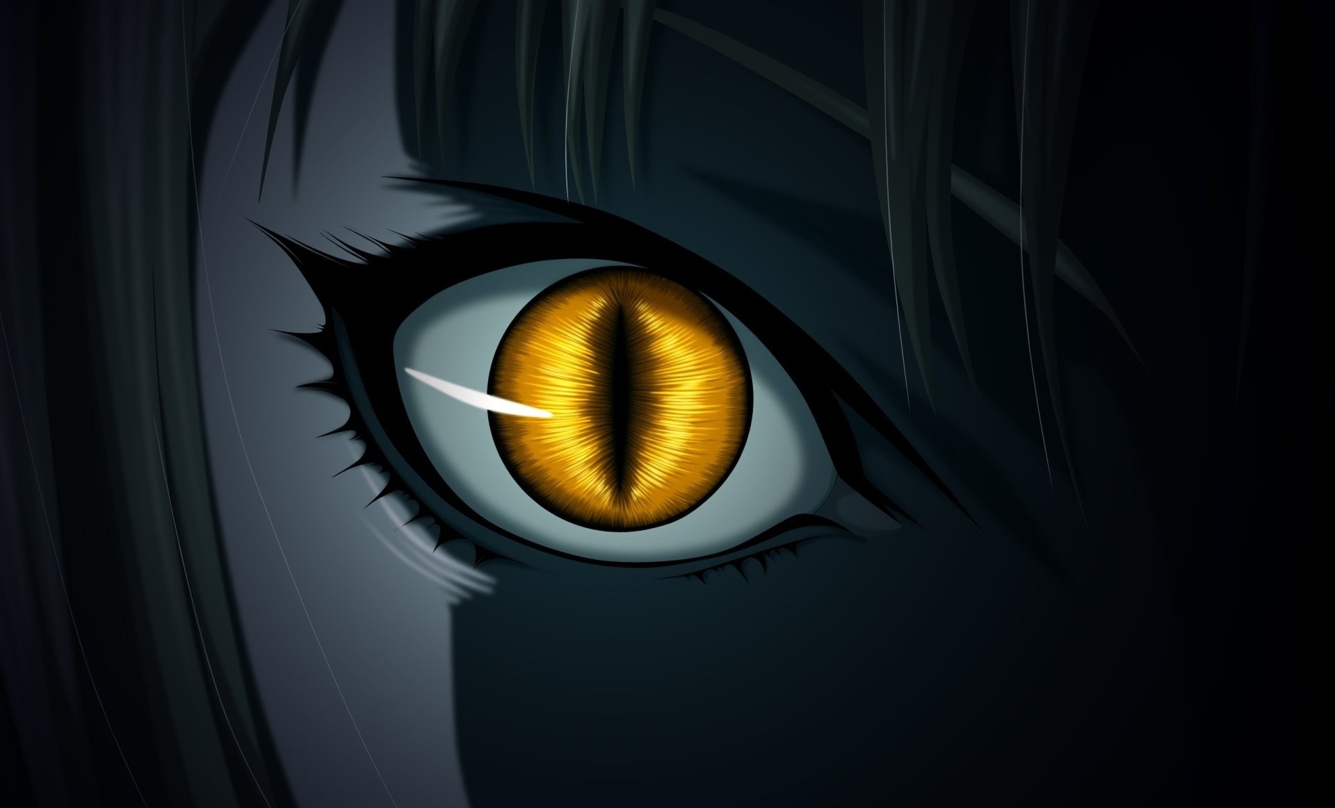 black background, domestic room, Dark, studio shot, circle, close-up, directly above, light, still life, Yellow Eyes, Claymore, indoors, Anime, electricity, HD Wallpaper