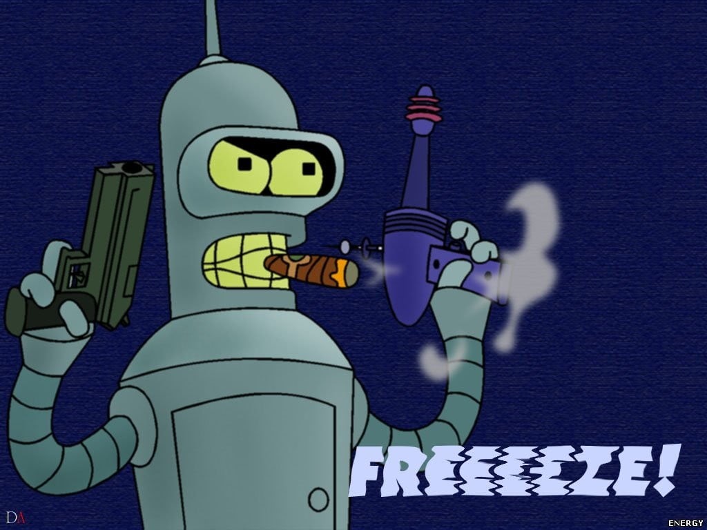 Bender, robot, digital, 480P, Futurama, vender, HD Wallpaper