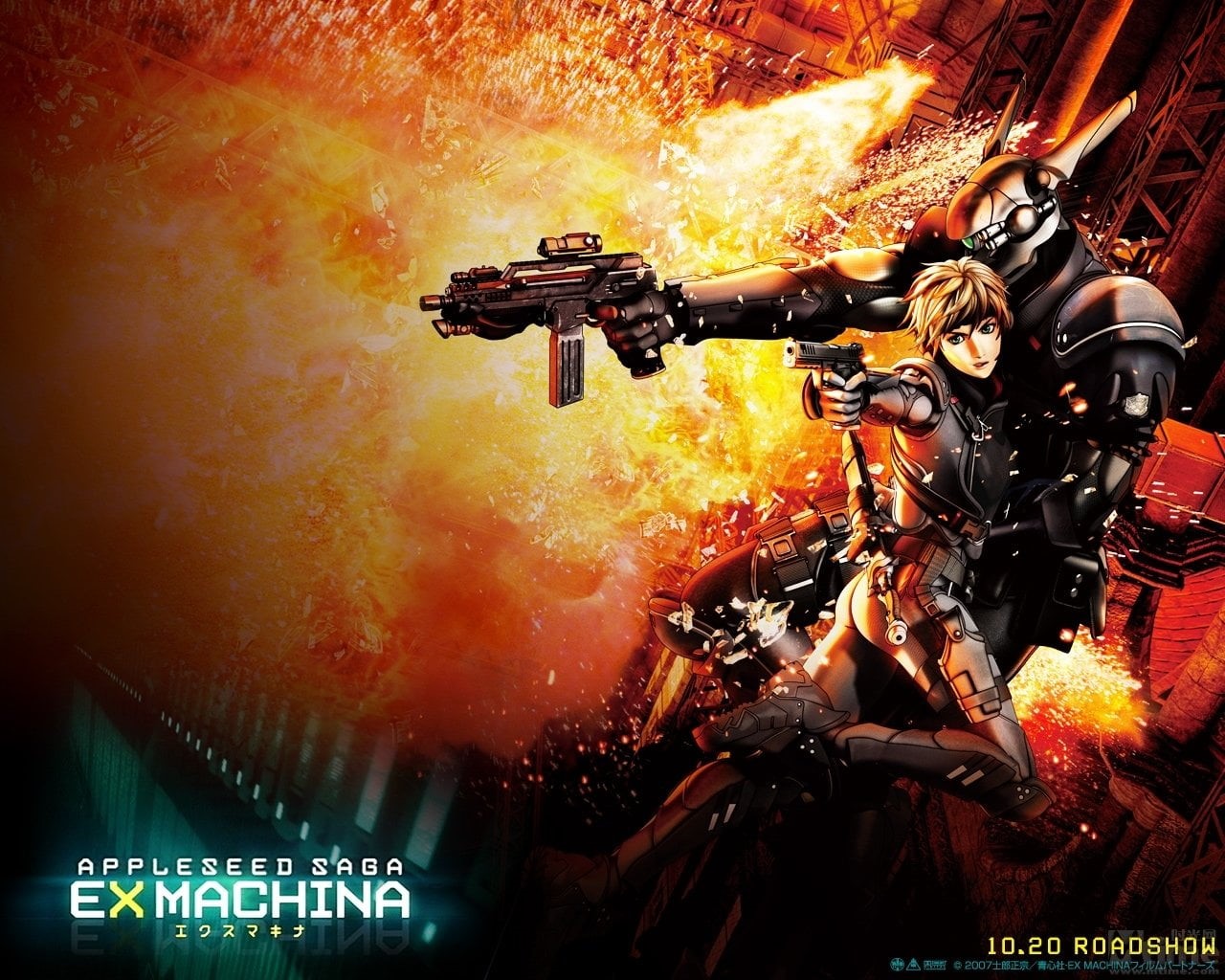 warning sign, Appleseed, ex, mode of transportation, arts culture and entertainment, machina, occupation, burning, 720P, event, activity, transportation, HD Wallpaper