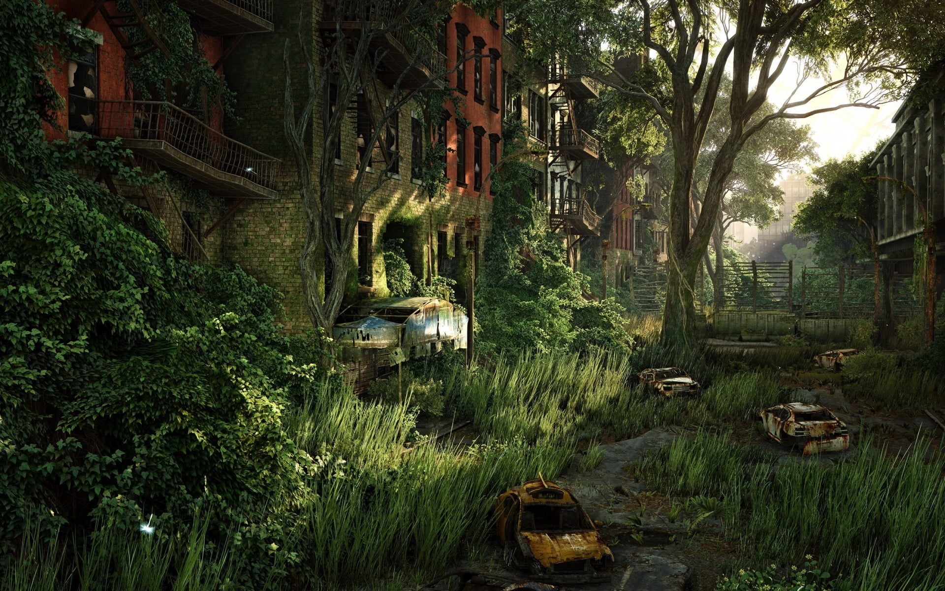 beauty in nature, buildings, no people, video games, Crysis, outdoors, tranquil scene, forest, lush foliage, trunk, Crysis 3, tree, abandoned, daytime, HD Wallpaper