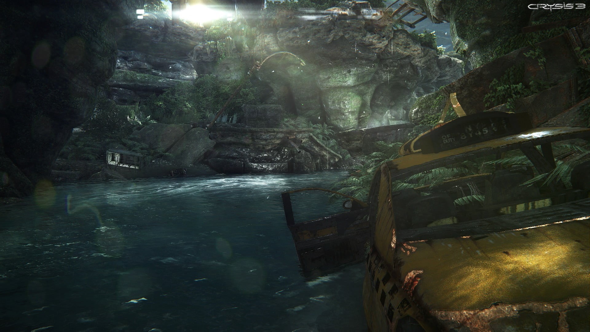 poster, water, video games, Crysis, 1080P, body, taxi, Crysis 3, HD Wallpaper