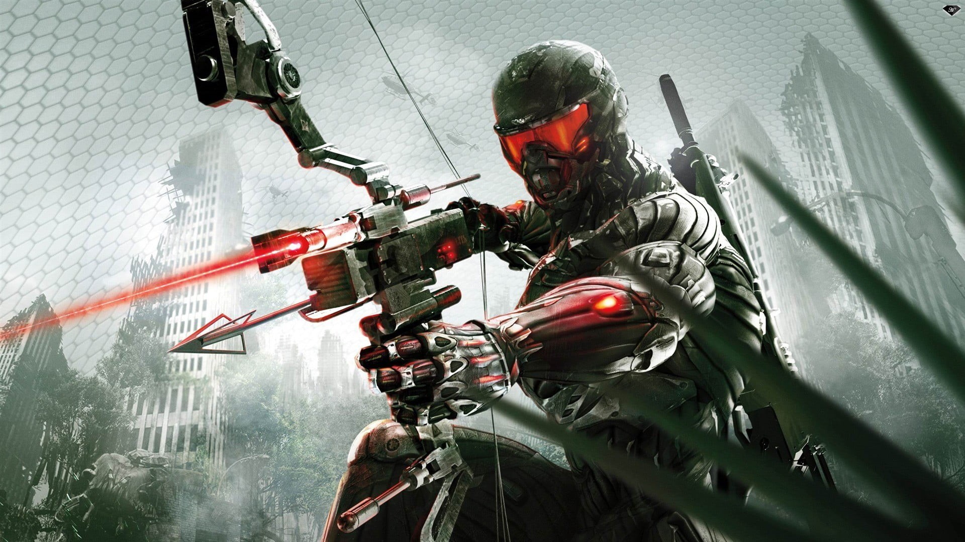 holding, government, machine gun, Crysis 3, army, headwear, military, archer, work helmet, rifle, adult, weapon, special, army soldier, gun, HD Wallpaper