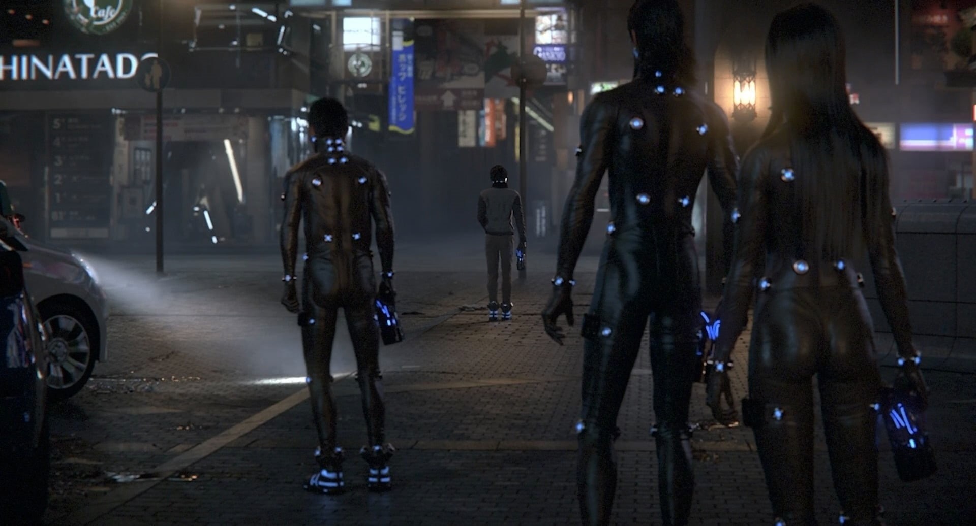 full length, people, GANTZ:O, city, city life, land vehicle, women, lifestyles, Gantz, night, leisure activity, transportation, motor vehicle, car, government, HD Wallpaper
