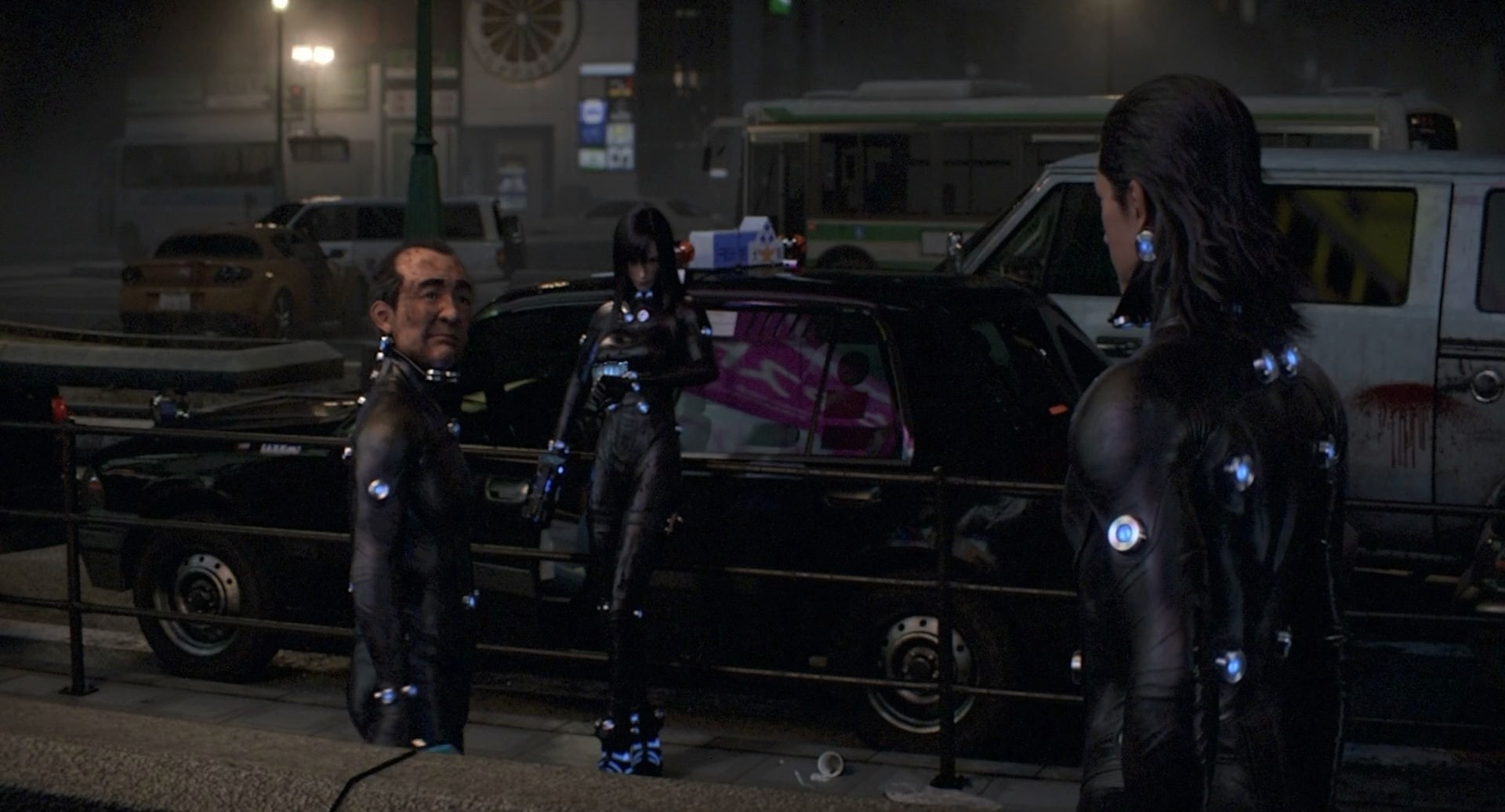 mature adult, 1080P, adult, men, GANTZ:O, mode of transportation, women, Gantz, standing, people, police force, government, two people, architecture, males, HD Wallpaper