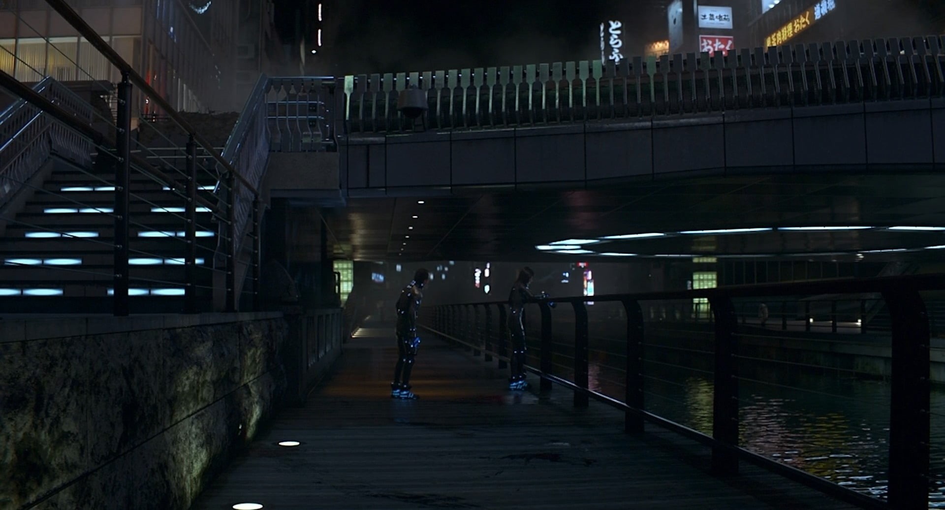 the way forward, lighting equipment, railing, footpath, bridge, building, 1080P, city, bridge - man made structure, connection, architecture, built structure, HD Wallpaper
