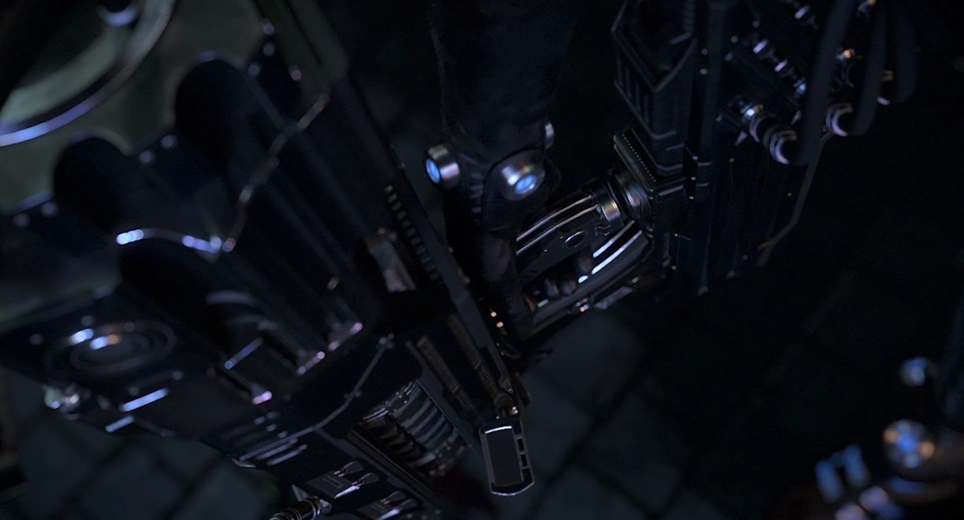 no people, transportation, dark, science fiction, industry, film industry, video, camera film, technology, Gantz, indoors, close-up, 1080P, machinery, HD Wallpaper