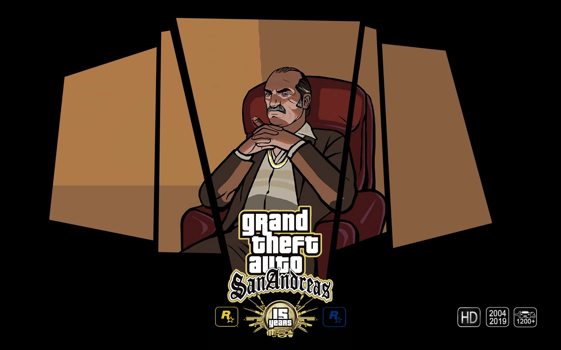 1080P, GTA anniversary, GTA San Andreas, Games posters, Grand Theft Auto, HD Wallpaper