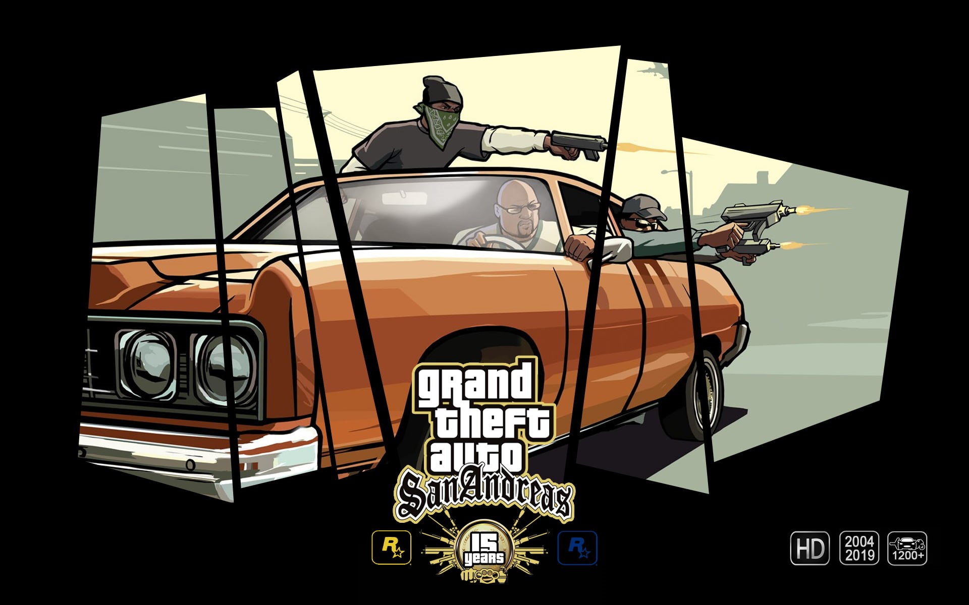 1080P, GTA San Andreas, Games posters, GTA anniversary, Grand Theft Auto, HD Wallpaper