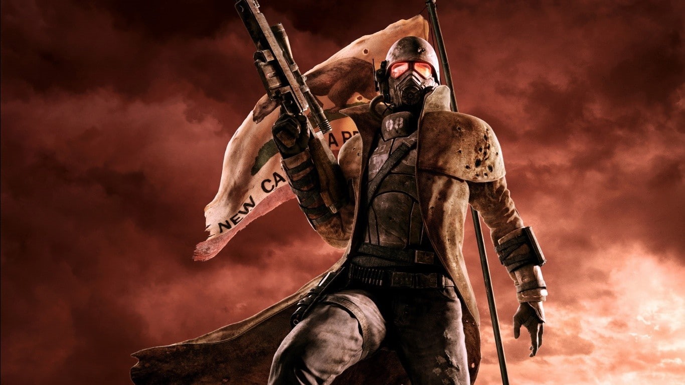 720P, helmet, video games, one person, Fallout: New Vegas, fighting, sports helmet, security, work helmet, armed forces, uniform, aggression, weapon, adult, HD Wallpaper