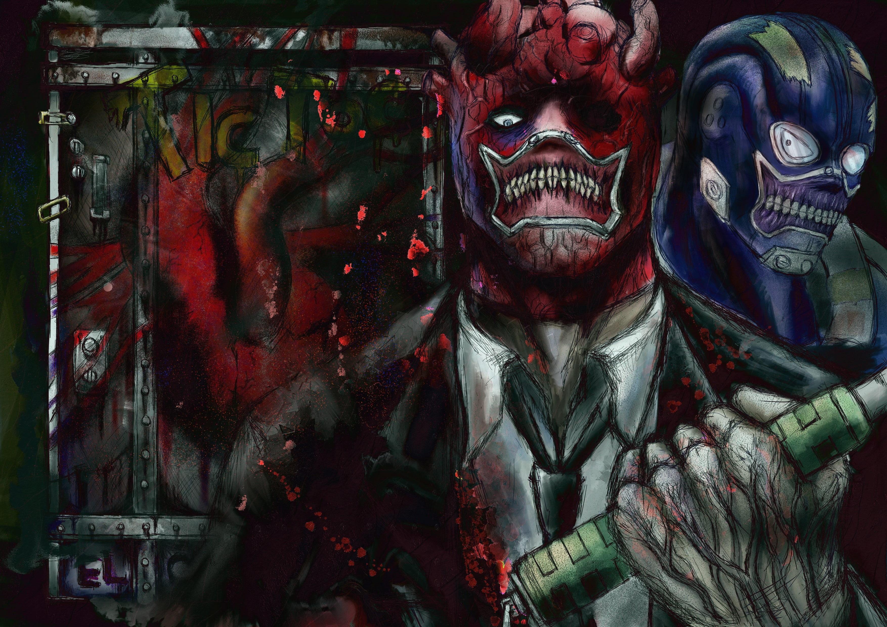 Shin, Dorohedoro, Noi, 2K, HD Wallpaper
