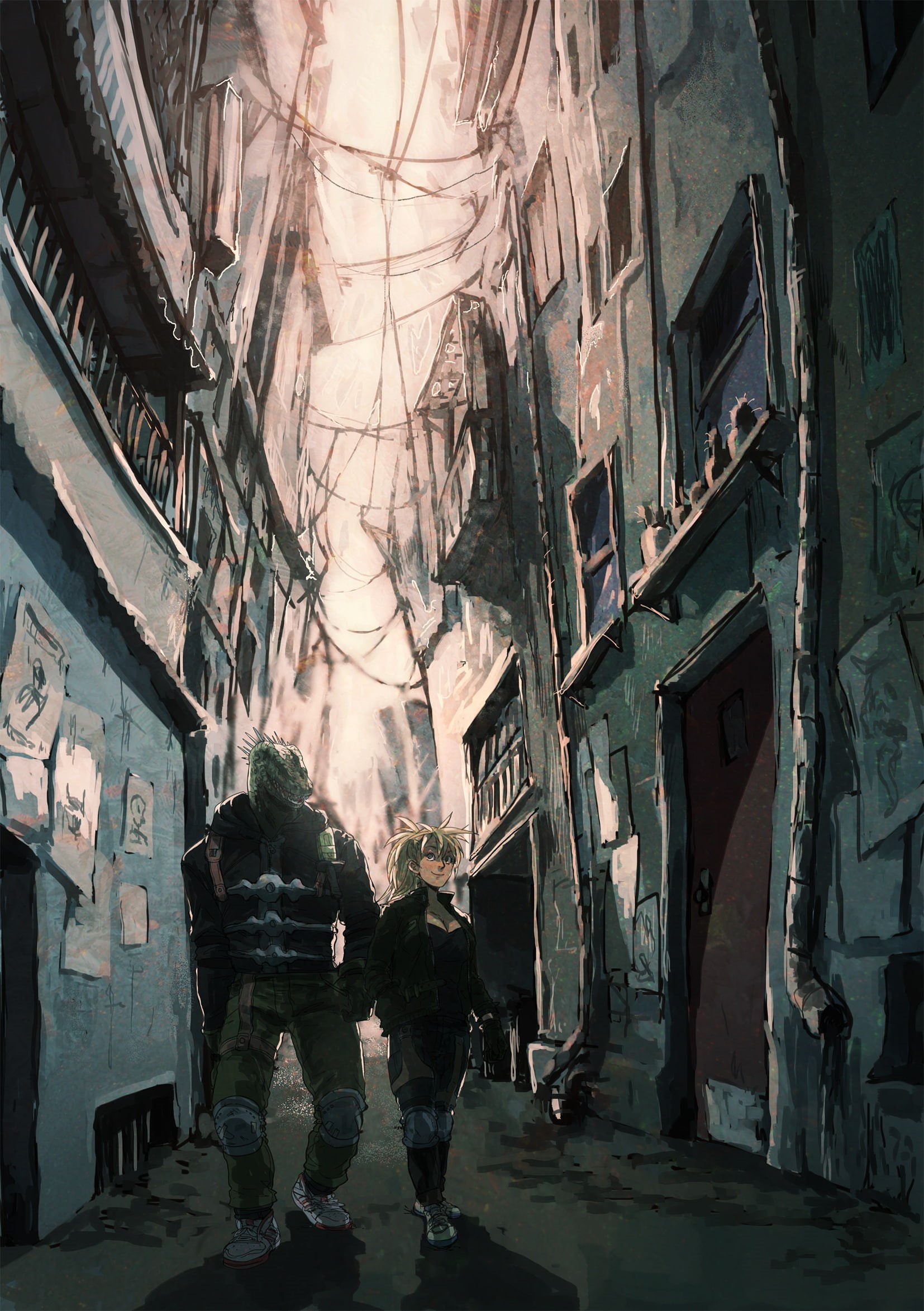 Kaiman, Dorohedoro, anime girls, 1080P, Nikaido, anime, Phone HD Wallpaper