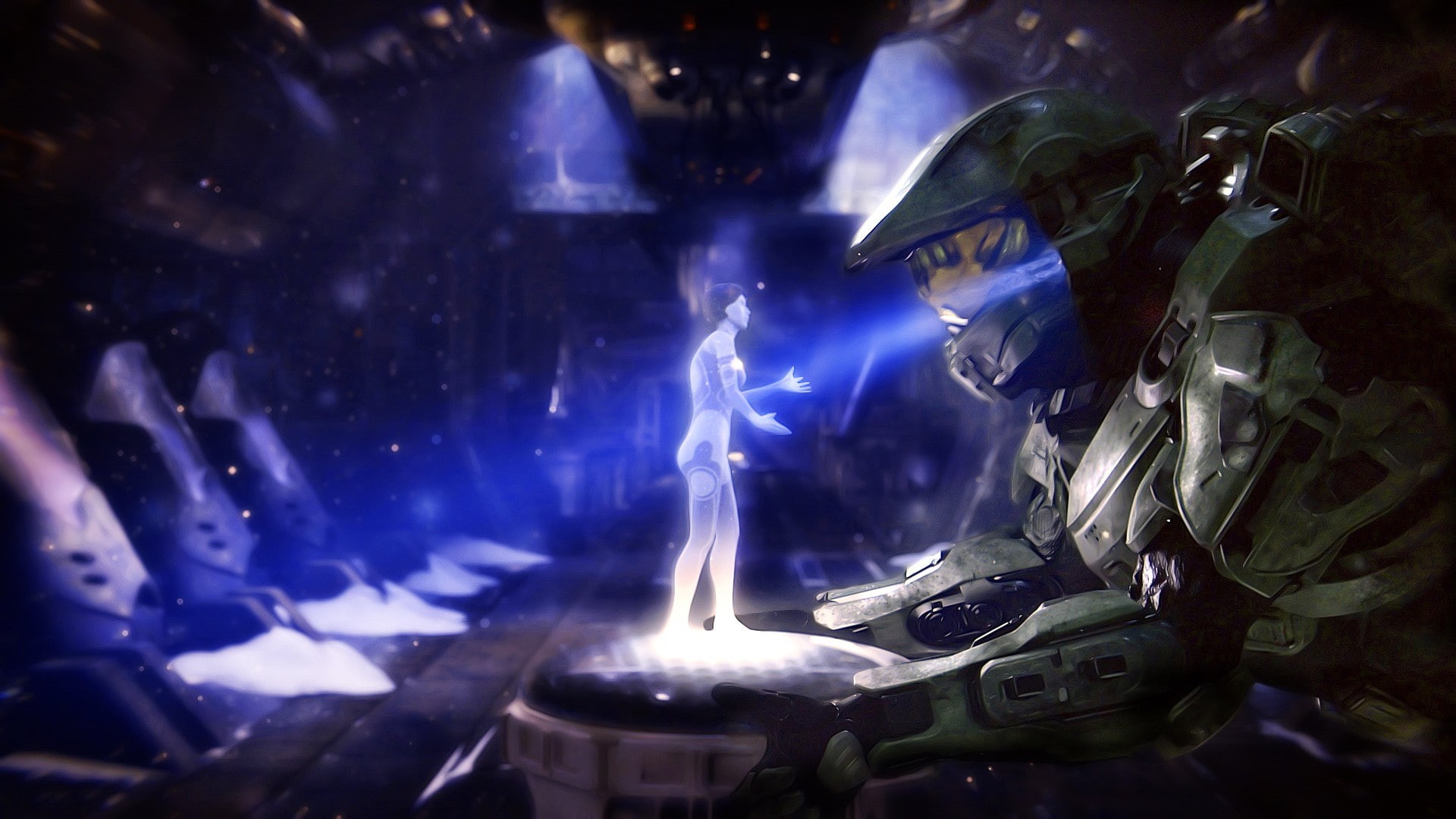 chief, halo, cortana, hd, 1080P, master, video games, HD Wallpaper