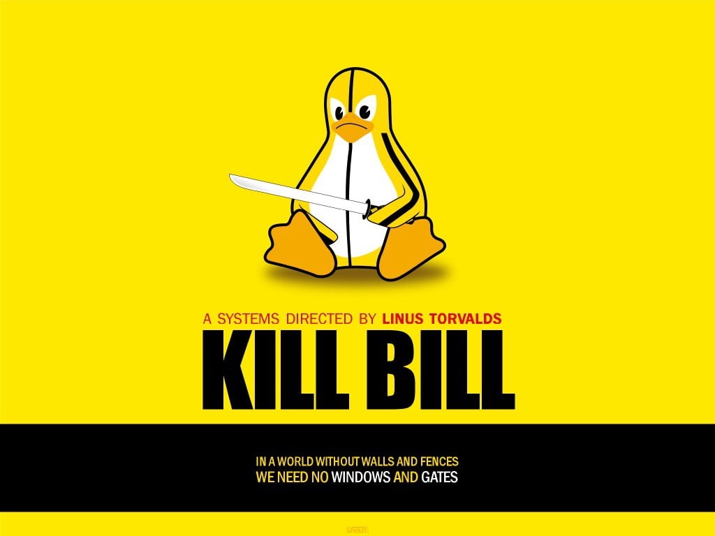 art, kill, tux, linux, 480P, hd, ducks, animals, bill, x, HD Wallpaper