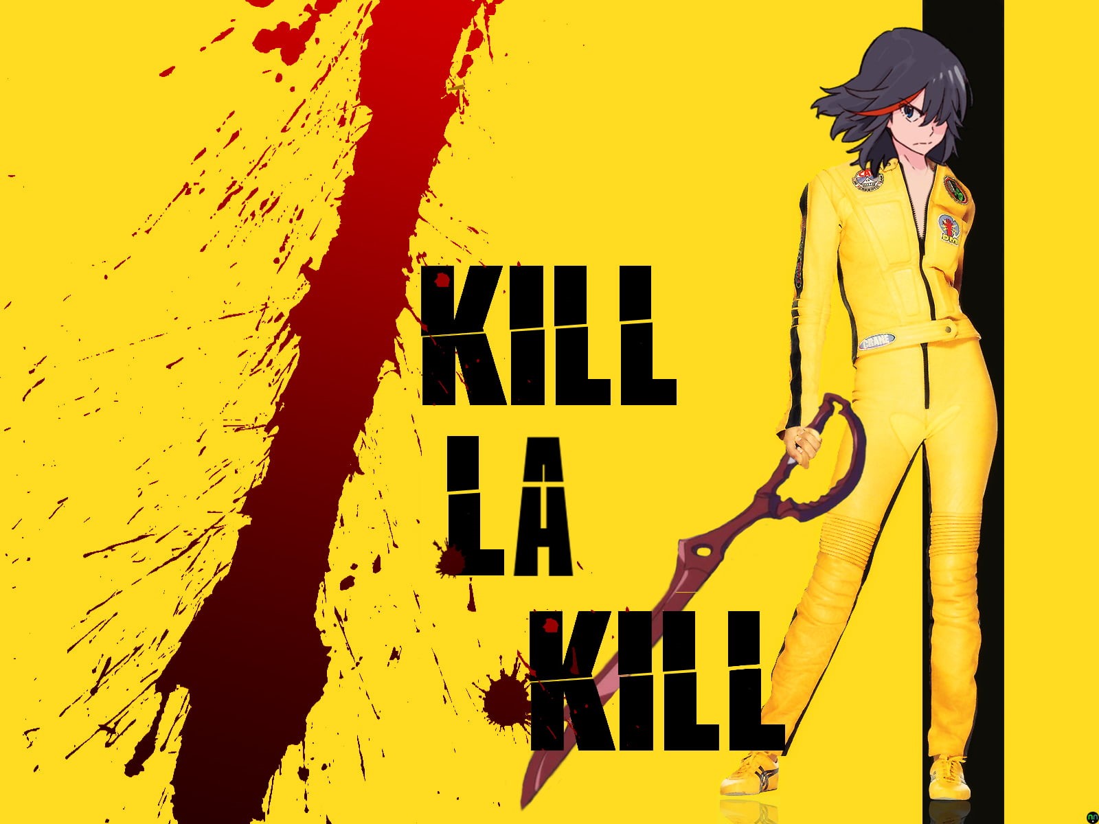 three quarter length, women, built structure, Kill la Kill, architecture, standing, wall - building feature, building exterior, day, young women, clothing, HD Wallpaper