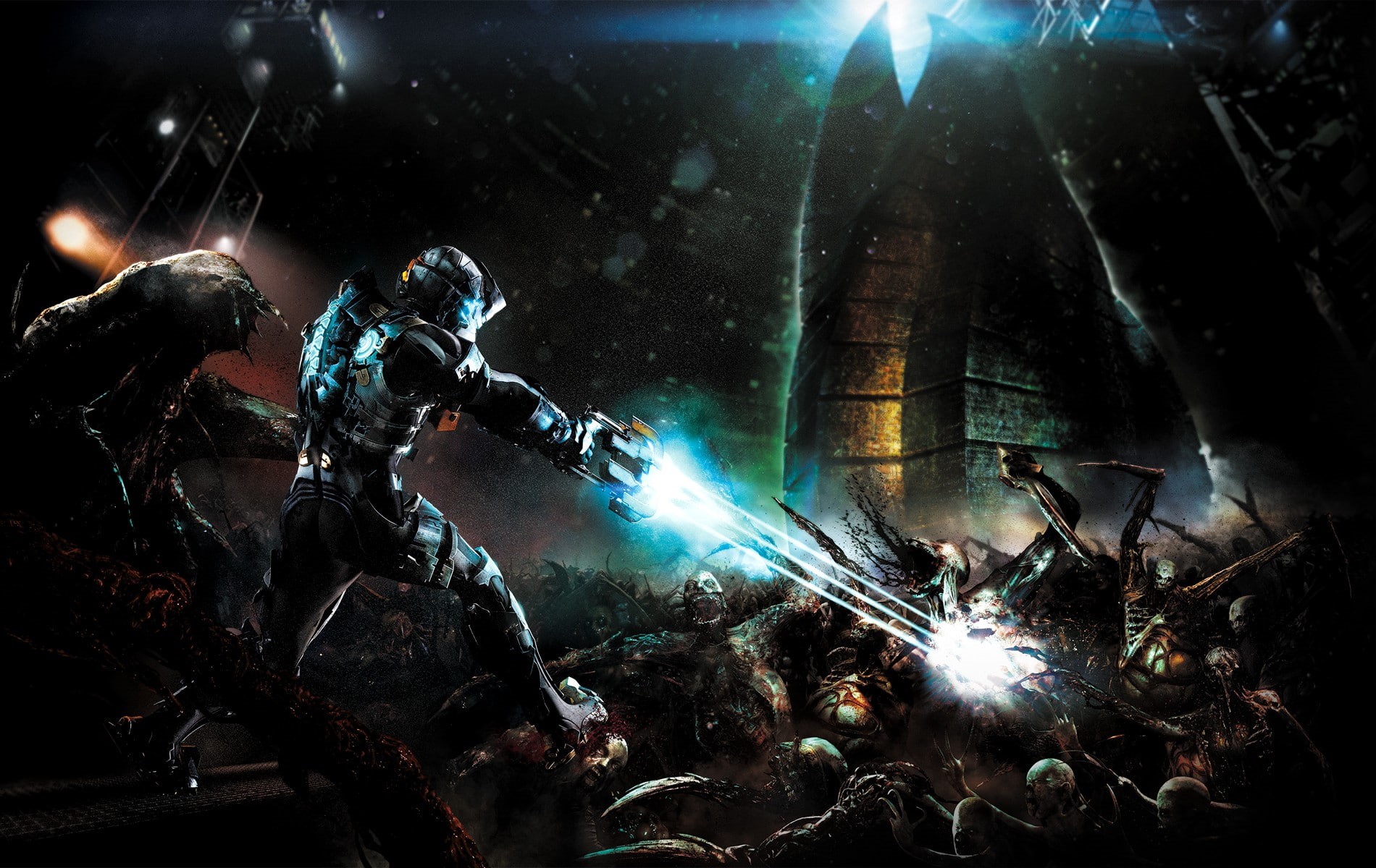 Isaac Clarke, Dead Space 2, video games, creature, 720P, undead, Dead Space, HD Wallpaper