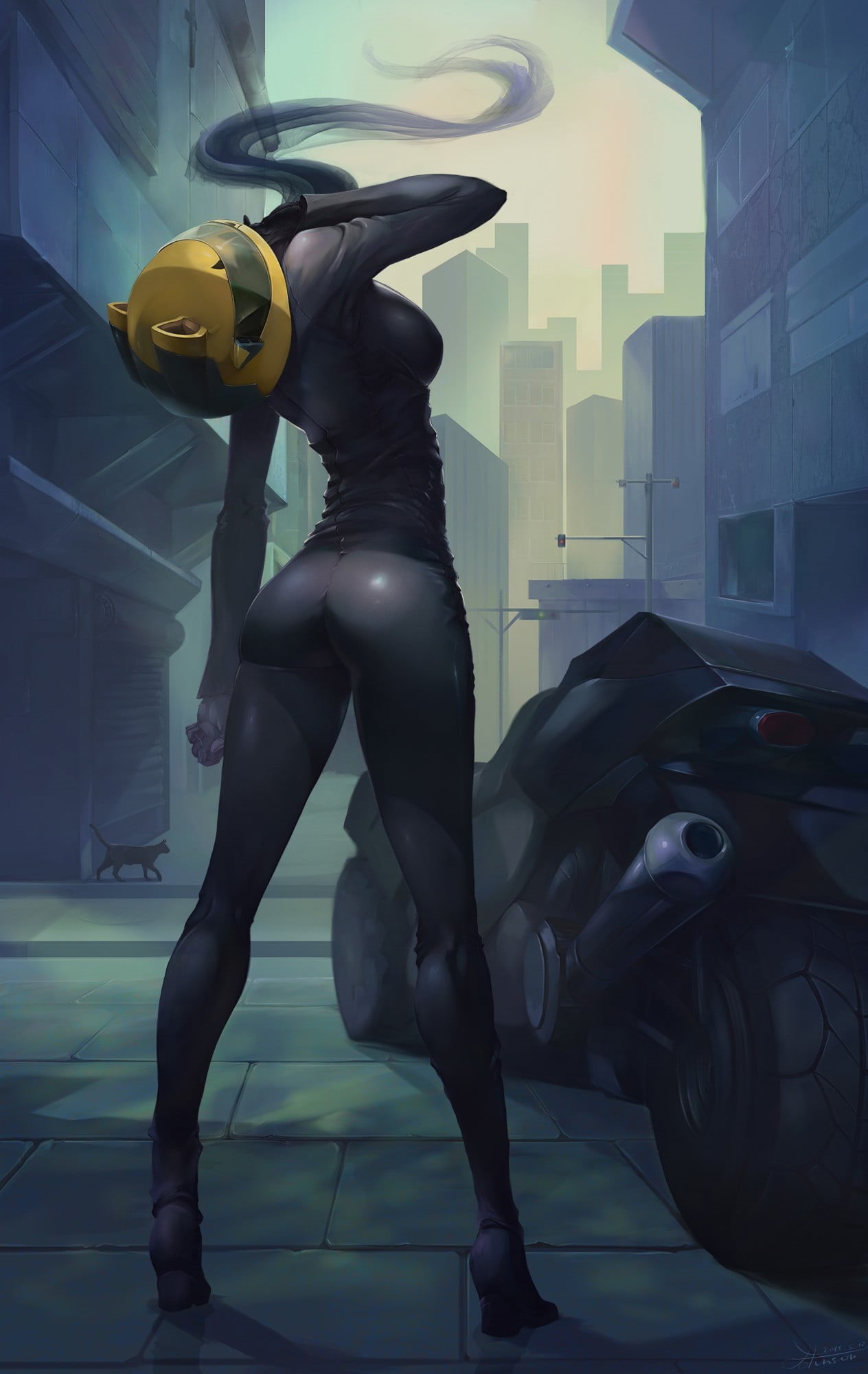 wearing, indoors, healthy lifestyle, robot, full length, lifestyles, architecture, 1080P, women, helmet, Durarara!!, woman, illuminated, people, representation, Phone HD Wallpaper