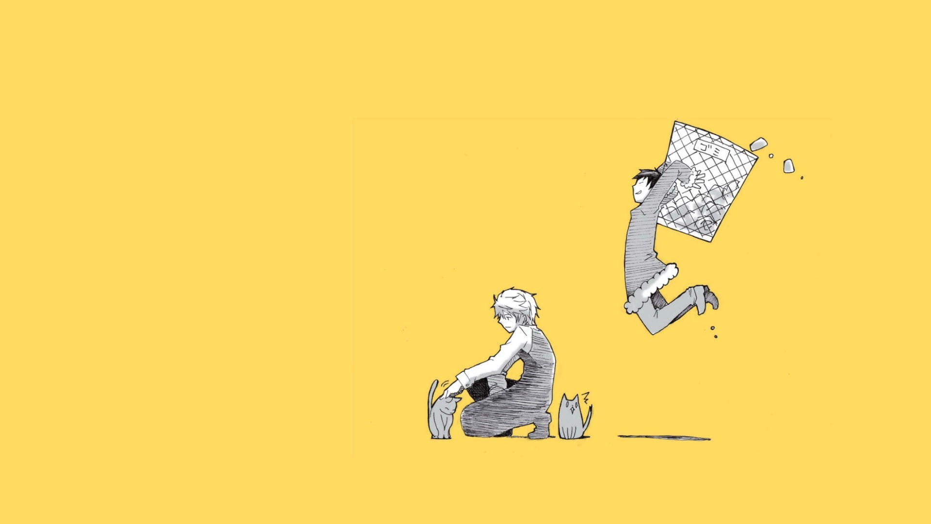 Orihara Izaya, 1080P, Heiwajima Shizuo, Durarara!!, HD Wallpaper