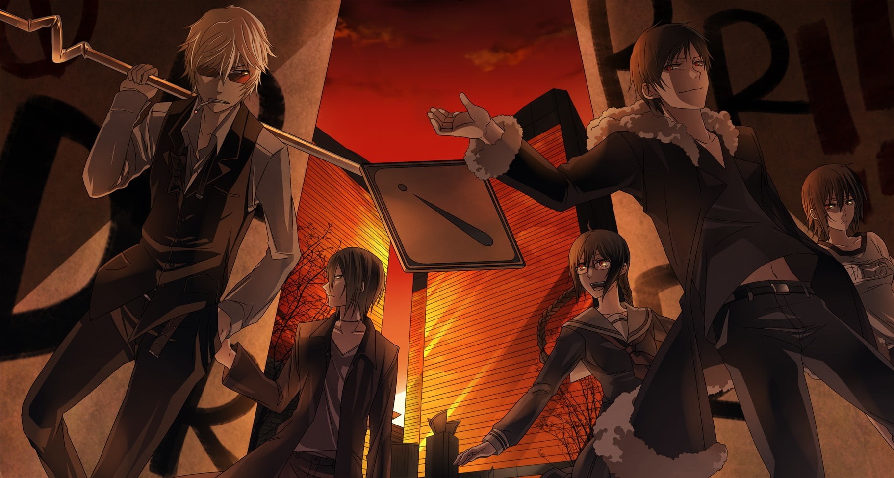 Orihara Mairu, Durarara!!, Heiwajima Shizuo, Heiwajima Kasuka, Orihara Izaya, Orihara Kururi, 720P, HD Wallpaper